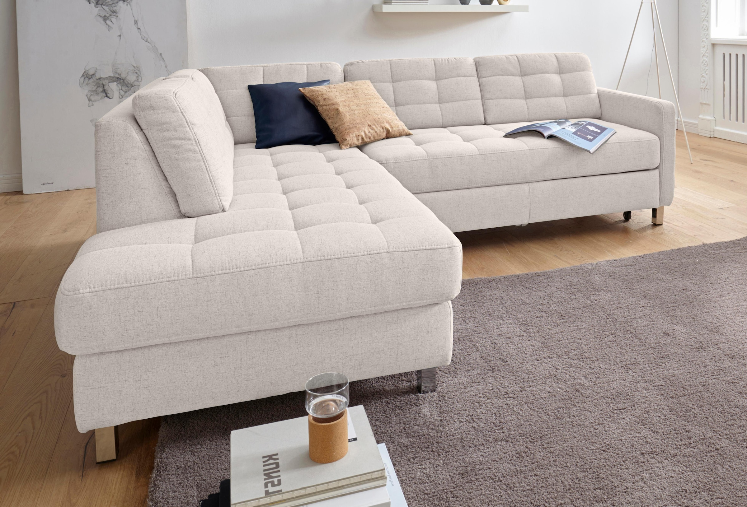 Thumbnail - sit&more Ecksofa "Picasso L-Form" wahlweise mit Bettfunktion und Bettkasten