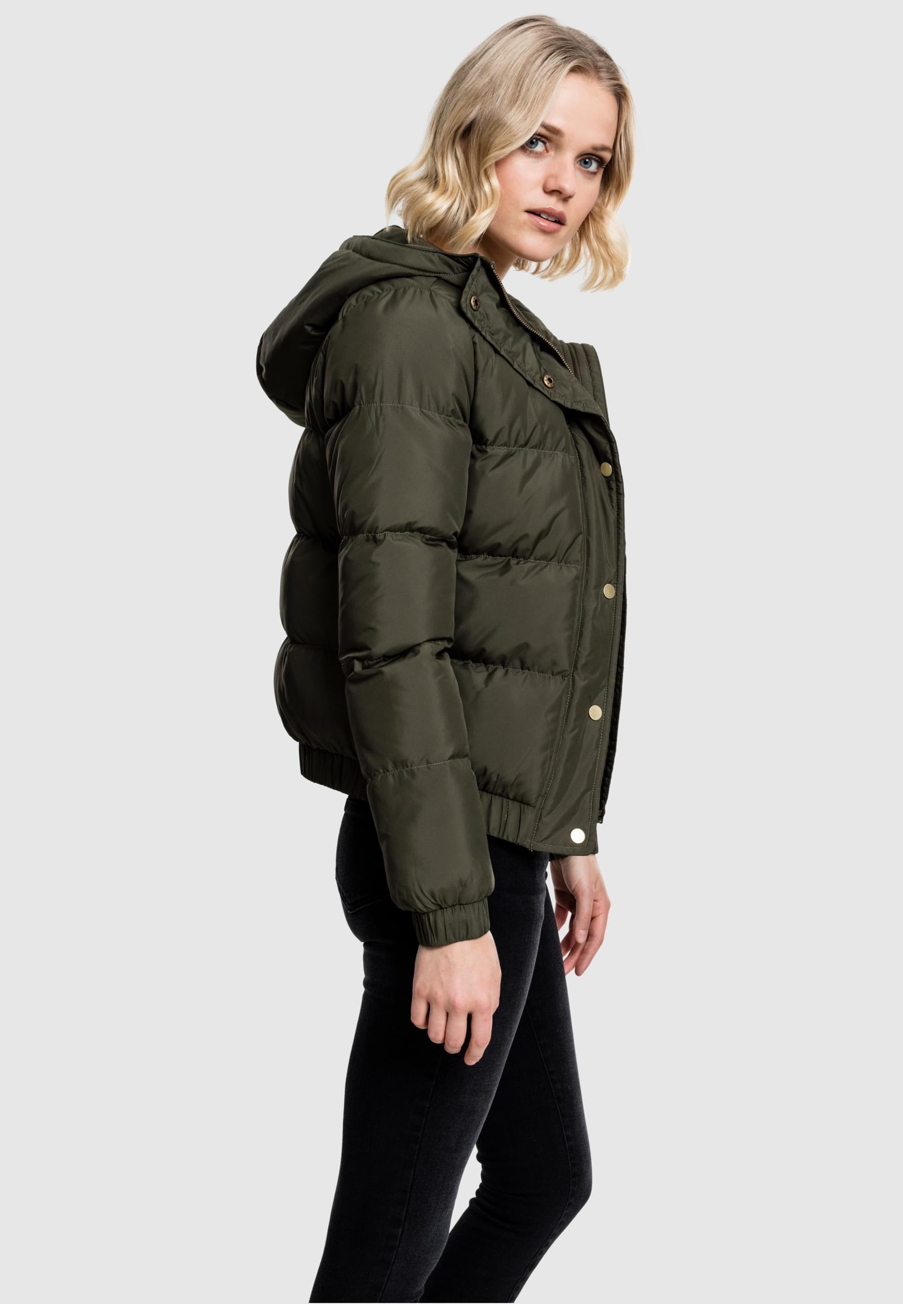 URBAN CLASSICS Winterjacke »Urban Classics Damen Ladies Hooded Puffer Jacket«, (1 St.), mit Kapuze