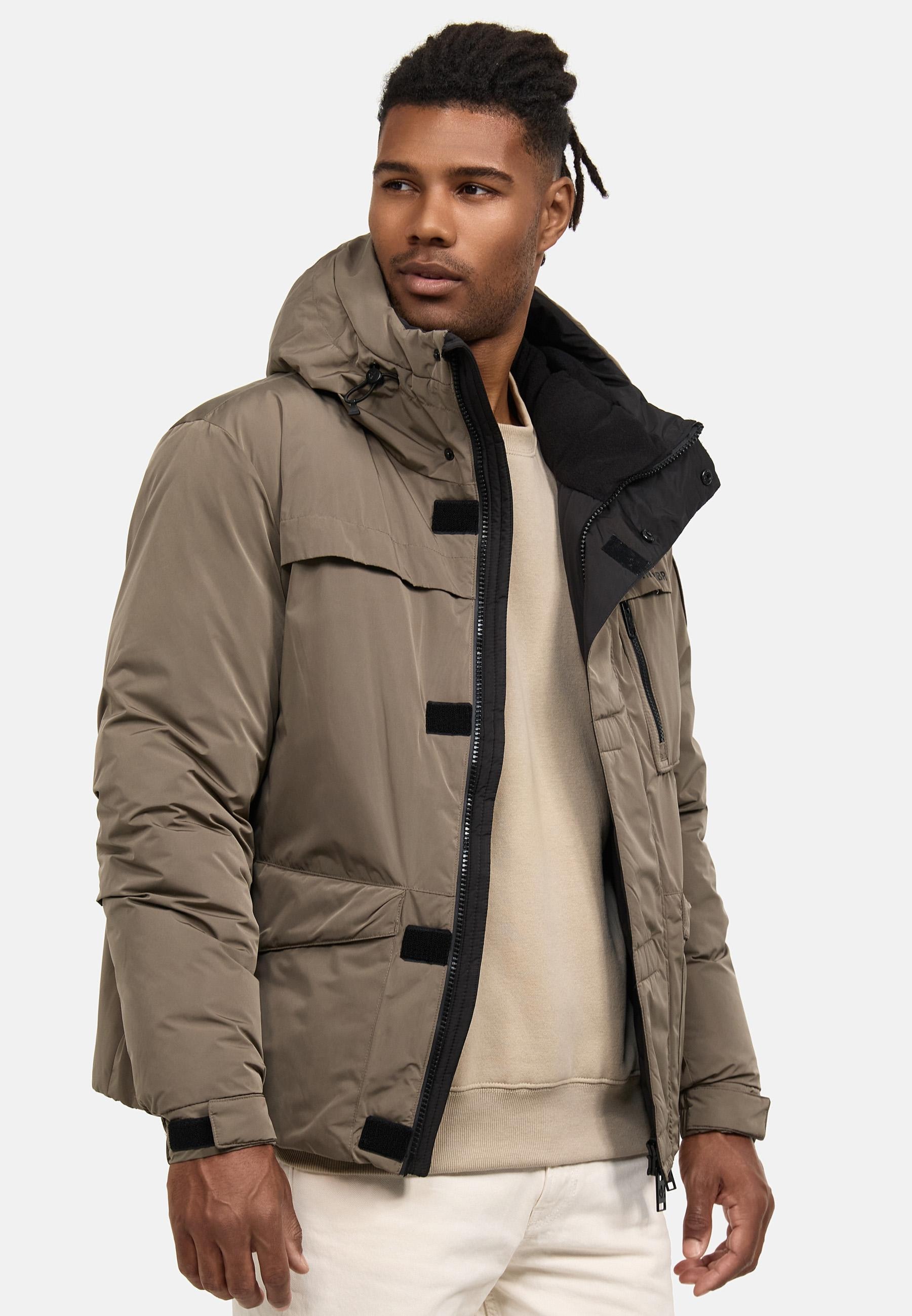 Stone Harbour Winterjacke »Yorchii XX«, mit Kapuze, Herren Outdoorjacke mit Fleece-Innenfutter