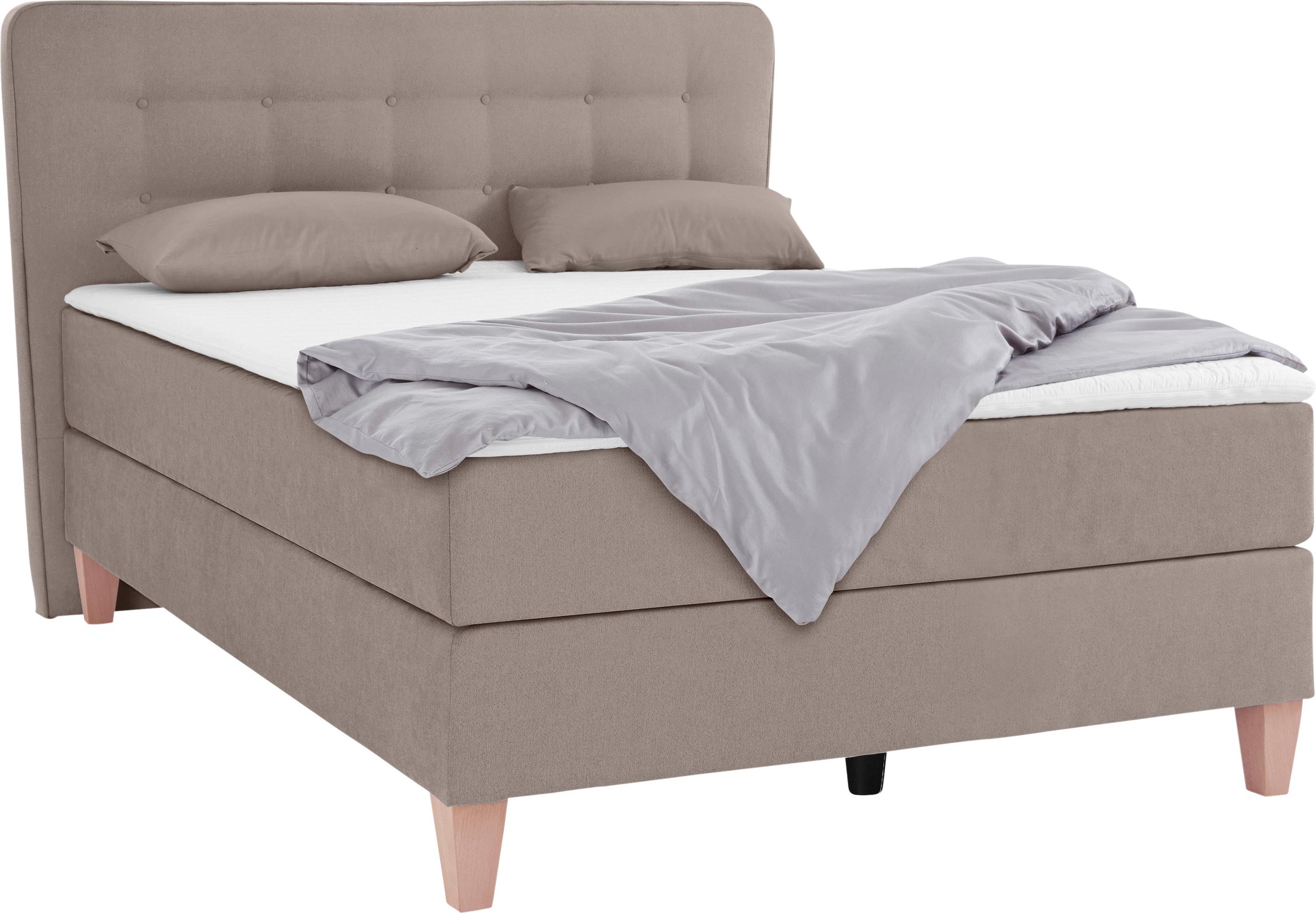 Home affaire Boxspringbett »Ascola«, incl. Topper, 5, Breiten, 3 Ausführungen, 2 Härtegrade