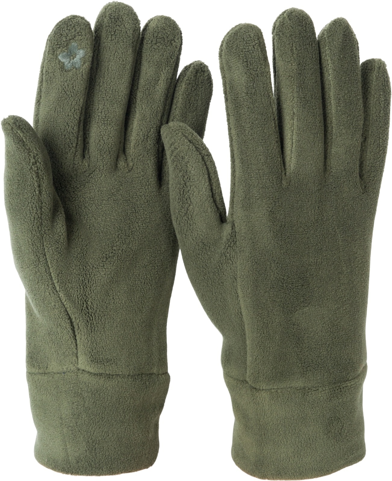 styleBREAKER Fleecehandschuhe "Einfarbige Touchscreen Fleece Handschuhe" 1 Stk.