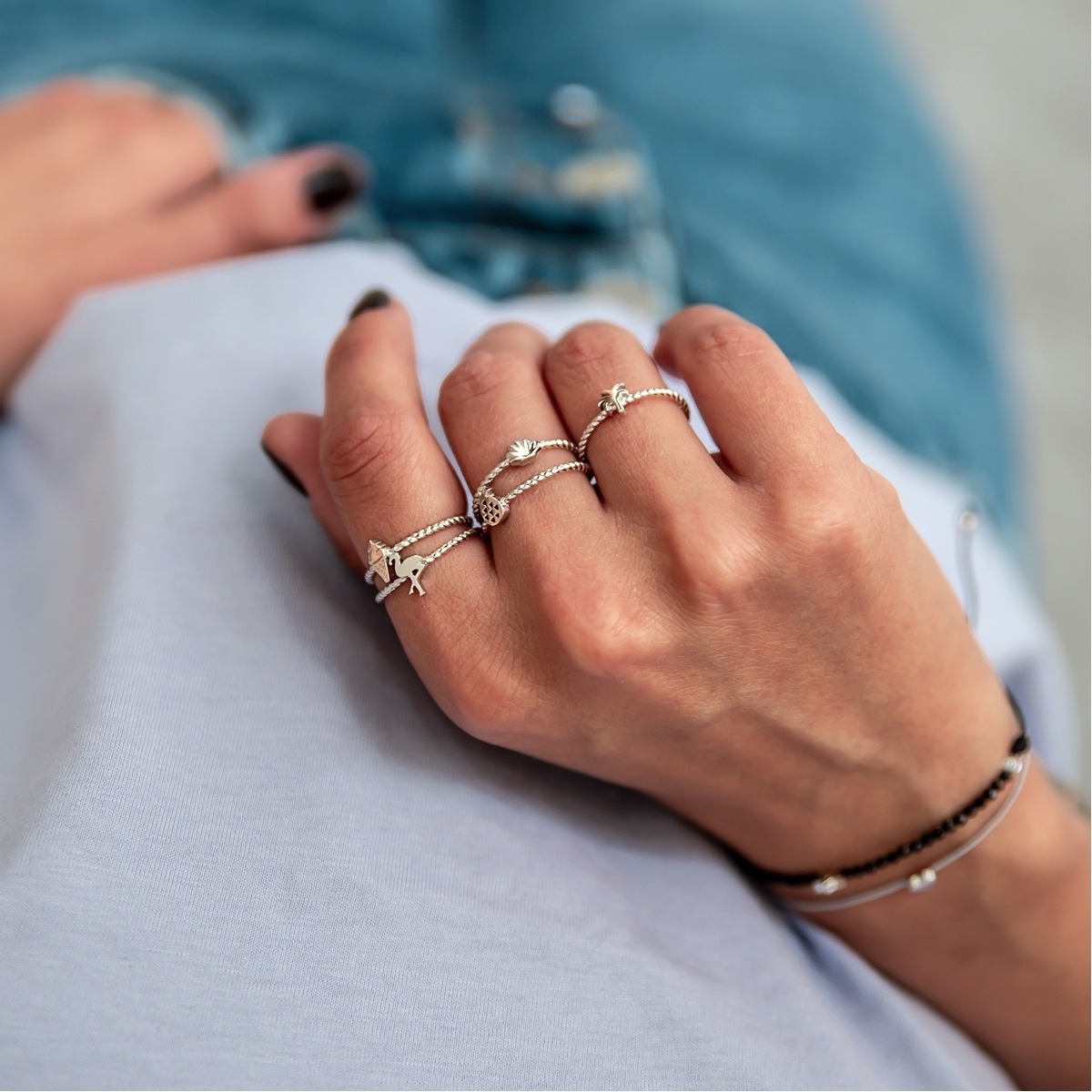 Glanzstücke München Fingerring »A1298« aus Sterling Silber