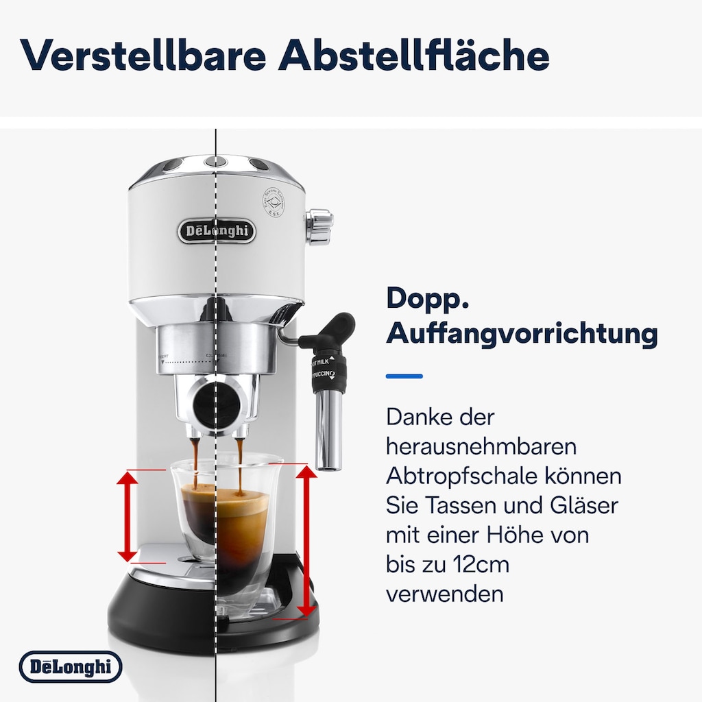 De'Longhi Siebträgermaschine »Dedica Style EC 685.W«