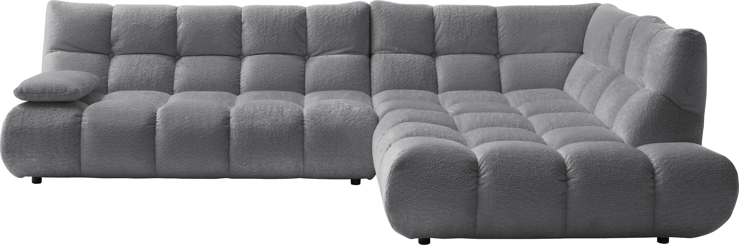 Home affaire Ecksofa "Cozy Bubble, mit klappbarer Armlehne, Breite 324 cm" günstig online kaufen