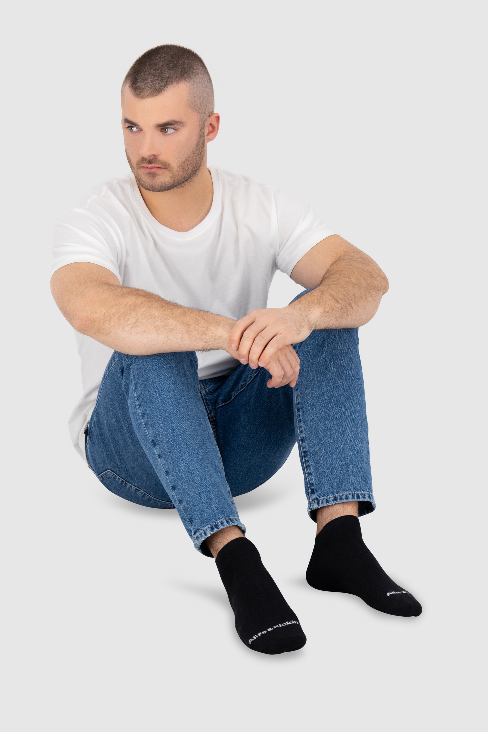 Alife & Kickin Sneakersocken »Herren 3 PACK - JanAK«, (Spar-Set), kurze Basic Sneakersocken, aus Baumwolle mit weichem Bund