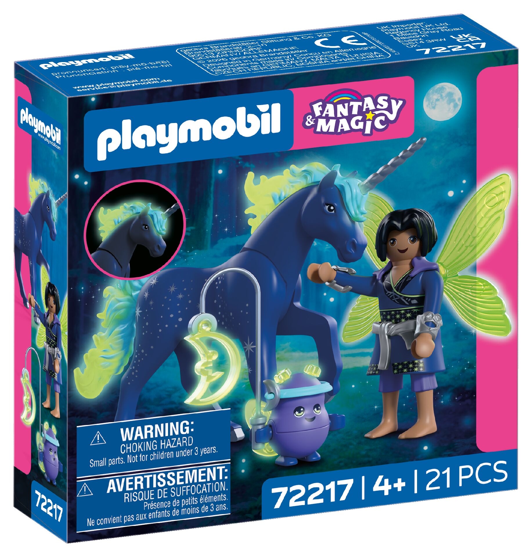 Playmobil® Konstruktions-Spielset »Sammeleinhorn Mondschein mit Fee (72217), Fantasy & Magic«
