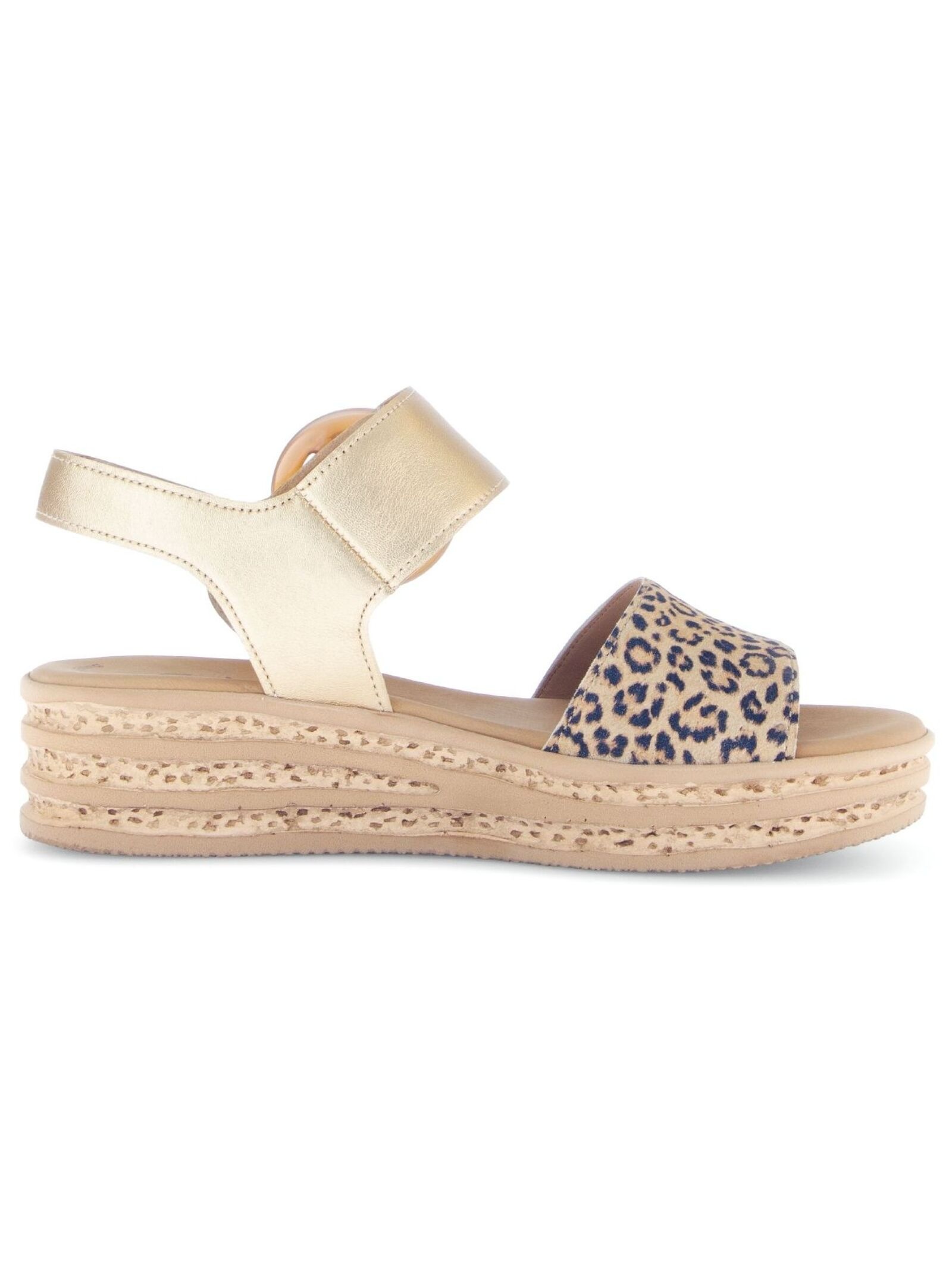 Gabor Wedge Sandals Beige/Gold 38 3