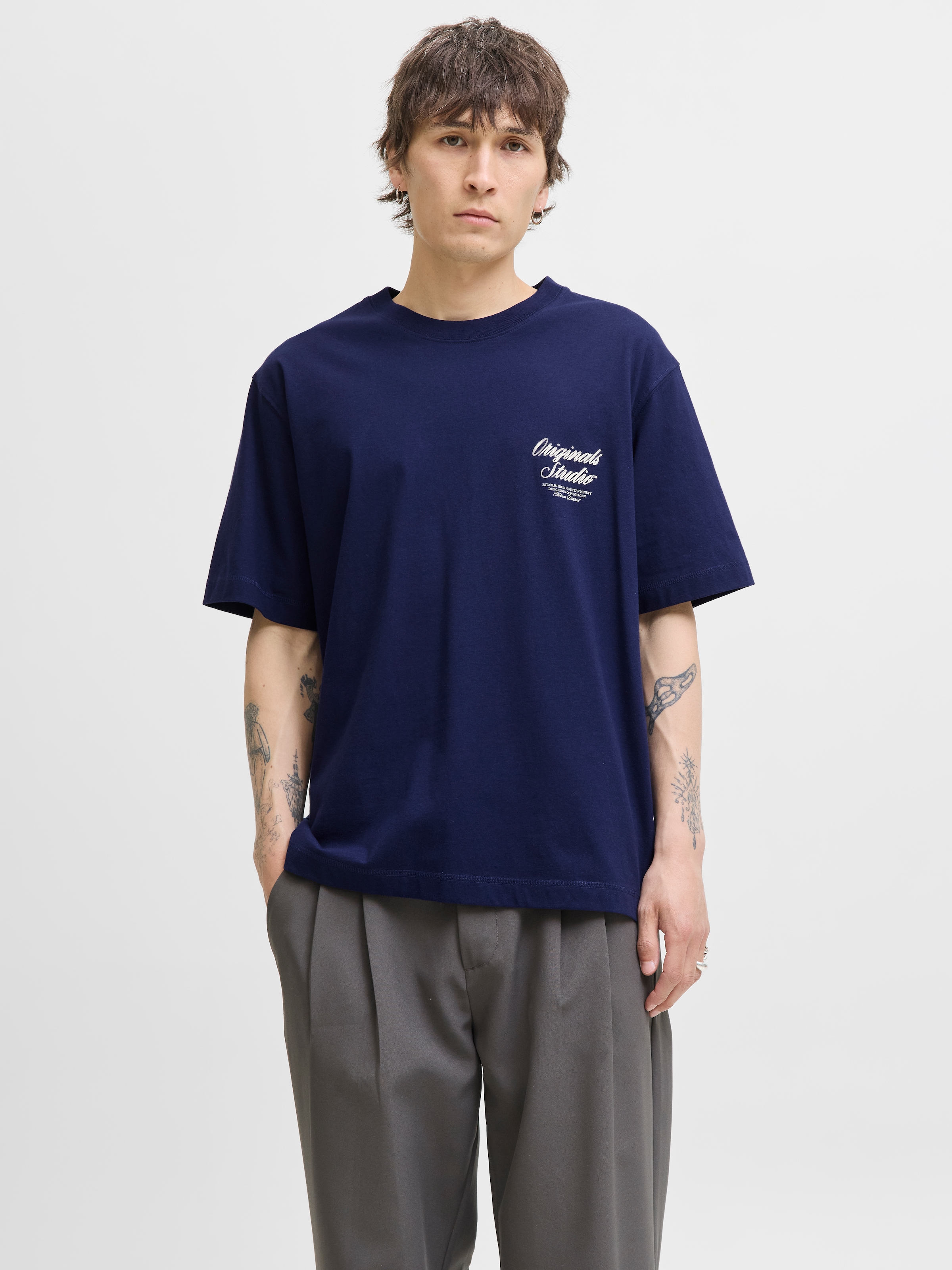 Jack & Jones Kurzarmshirt »JORNORREBRO TYPO TEE SS CREW NECK NOOS«