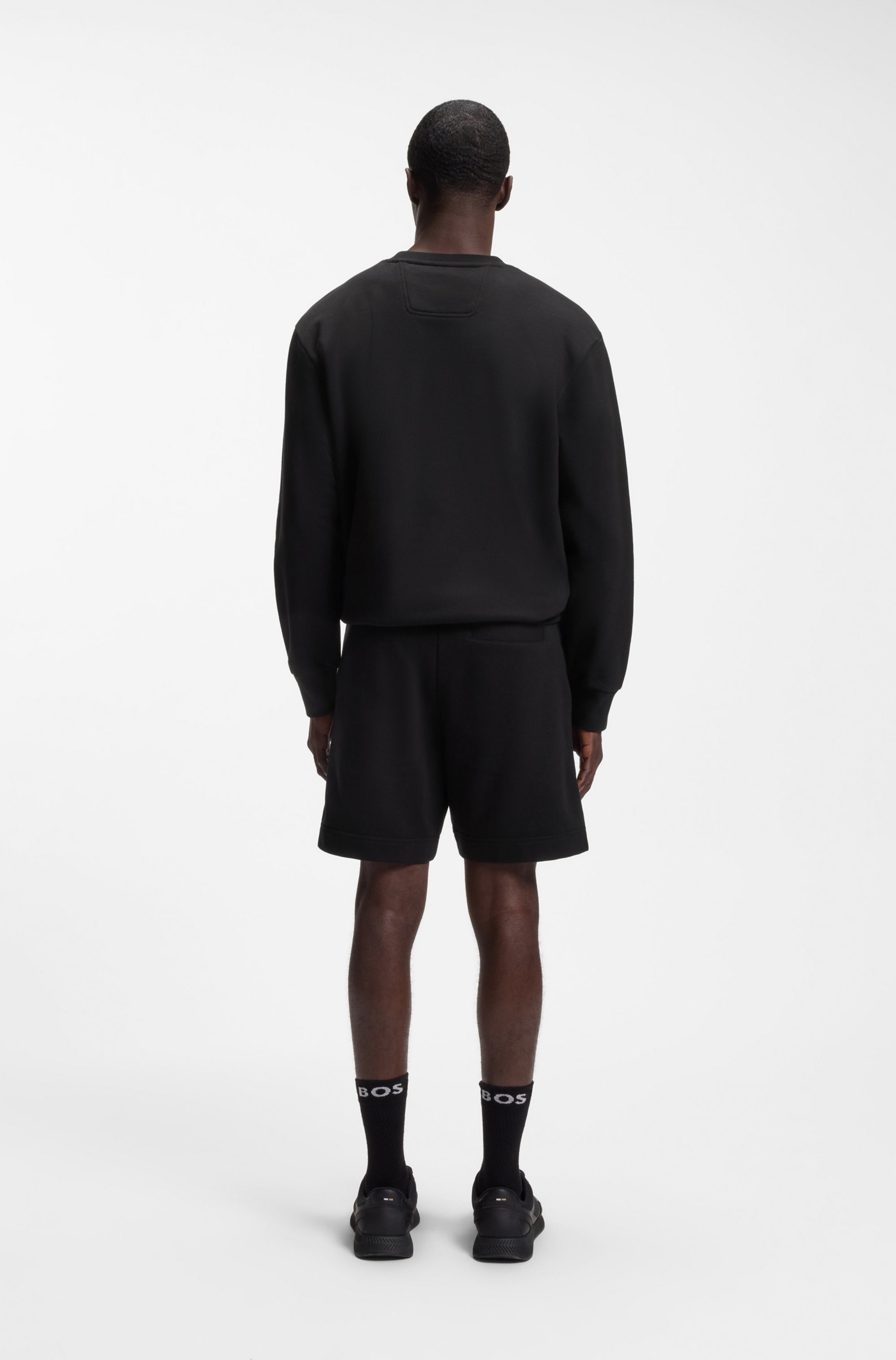 BOSS GREEN Sweatshirt , Rundhalsausschnitt, Relaxed Fit, Logo-Badge
