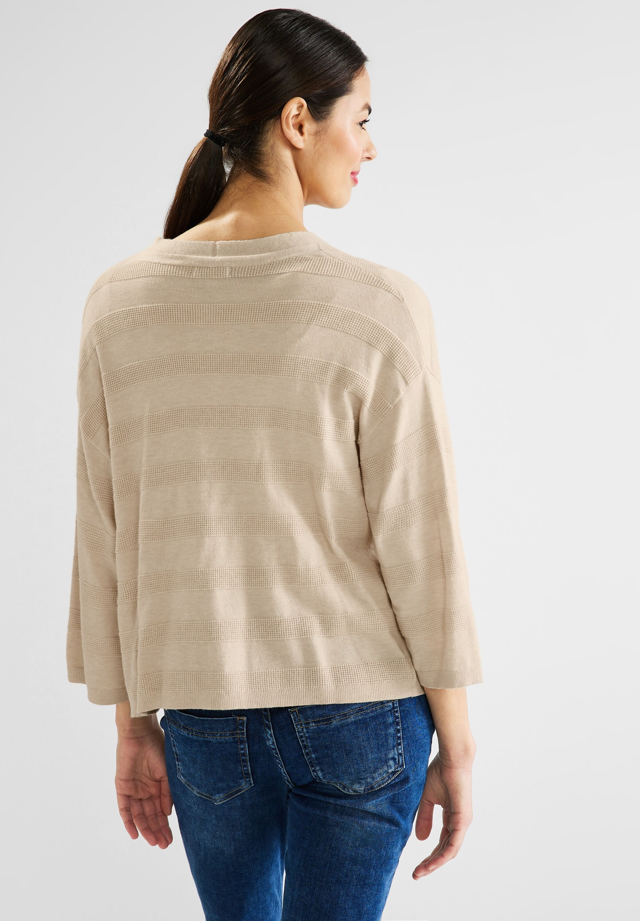 STREET ONE Strickjacke, aus Feinstrick