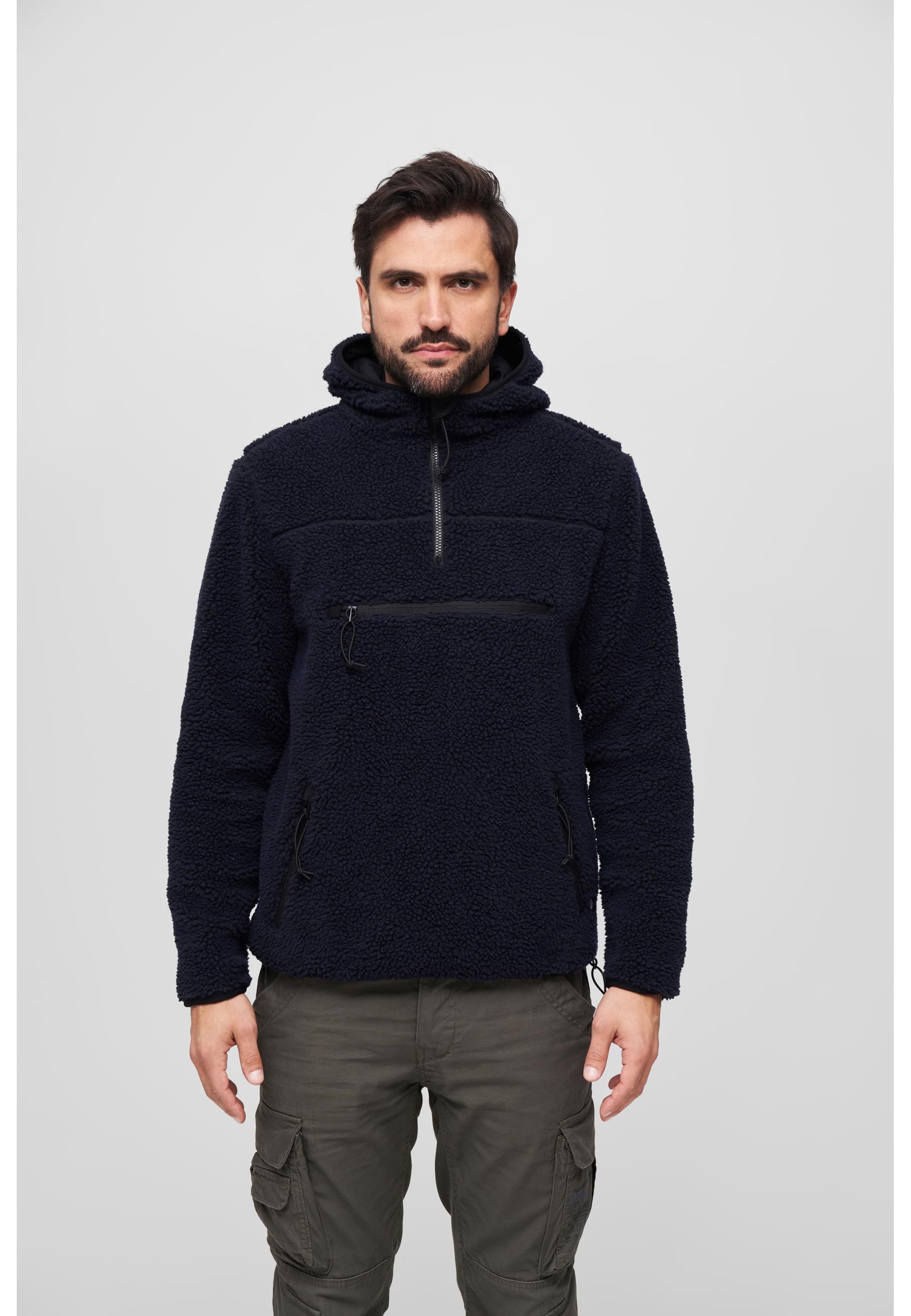 Brandit Anorak »Brandit Herren Teddyfleece Worker Pullover«, (1 St.), mit Kapuze