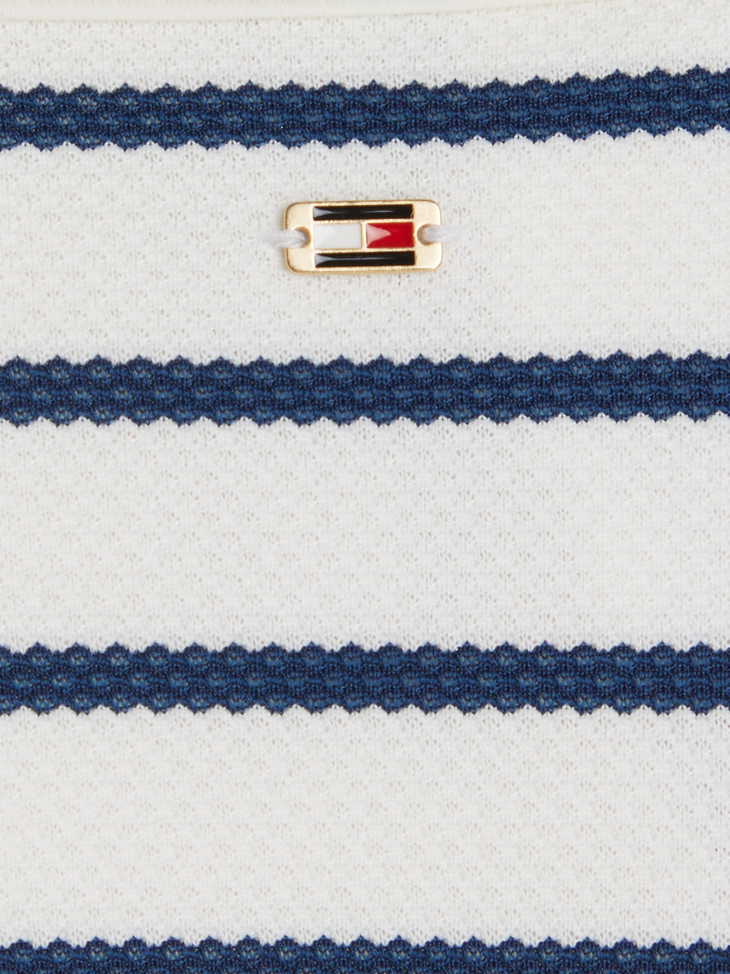 Tommy Hilfiger Swimwear Bikini-Hose »CHEEKY HIGH LEG BIKINI PIQUE« mit Streifenmuster