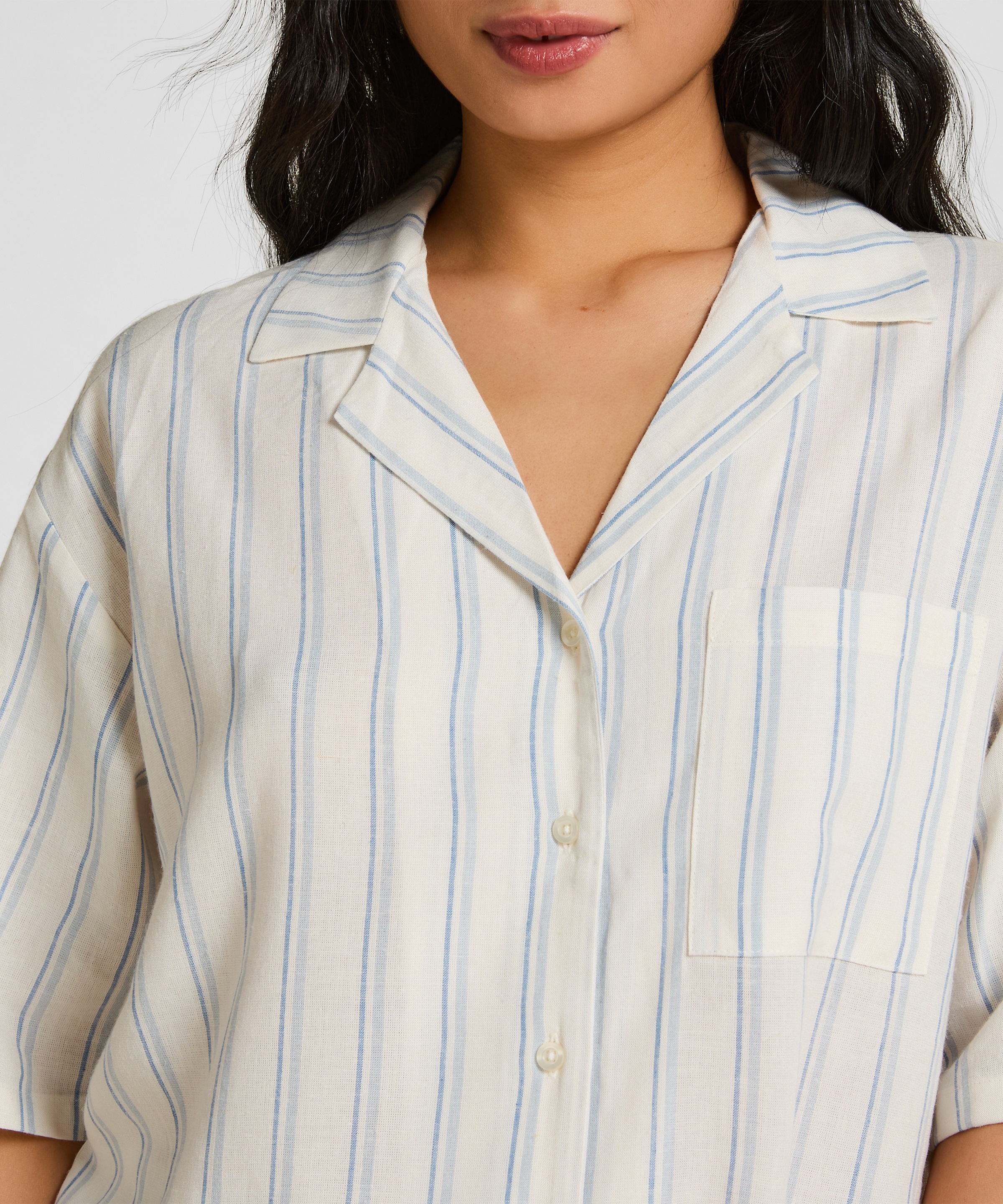 Hunkemöller Pyjama »Jacke Leinen«