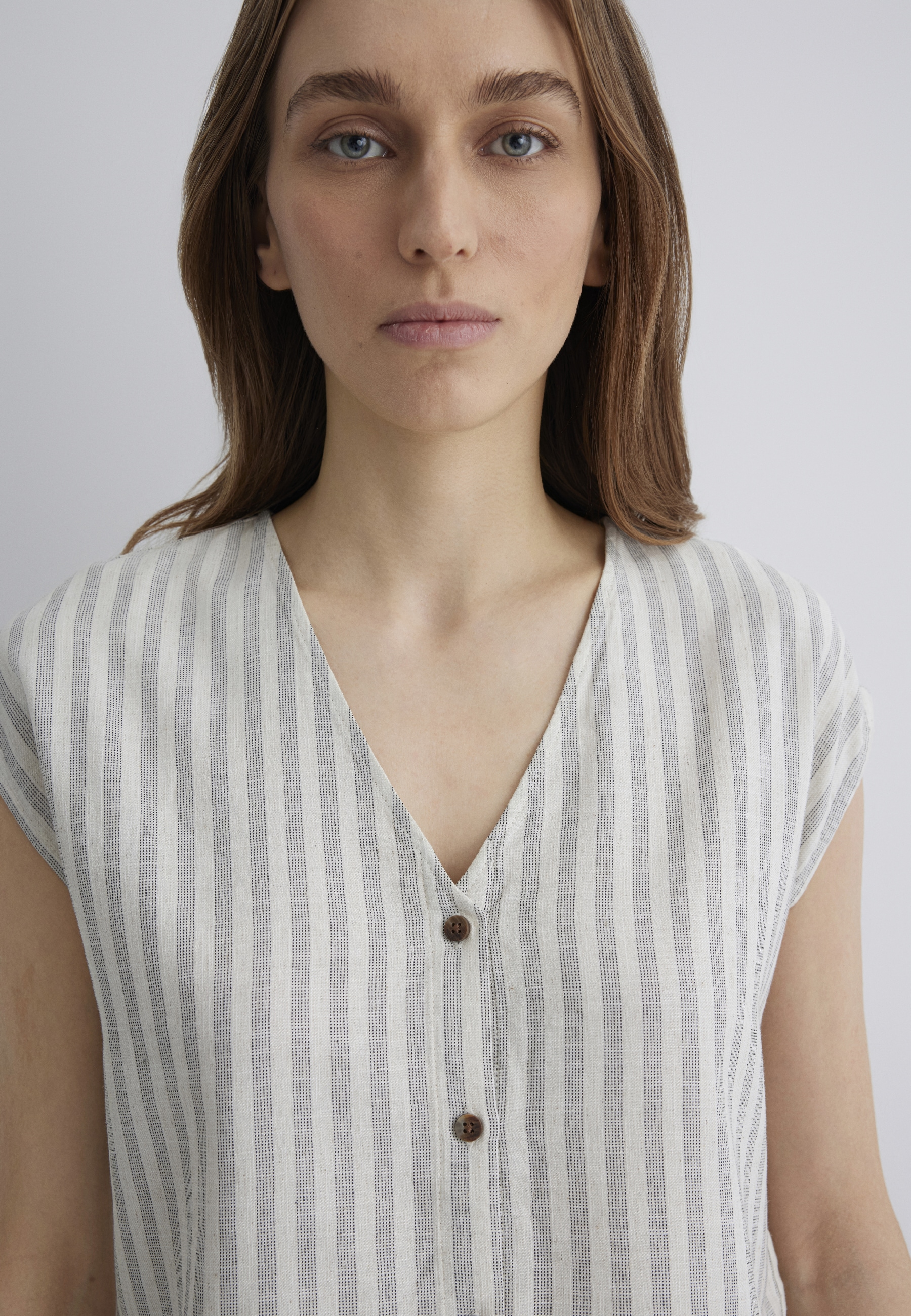 Mavi Langarmbluse »SHORT SLEEVE SHIRT«, Bluse ärmellos