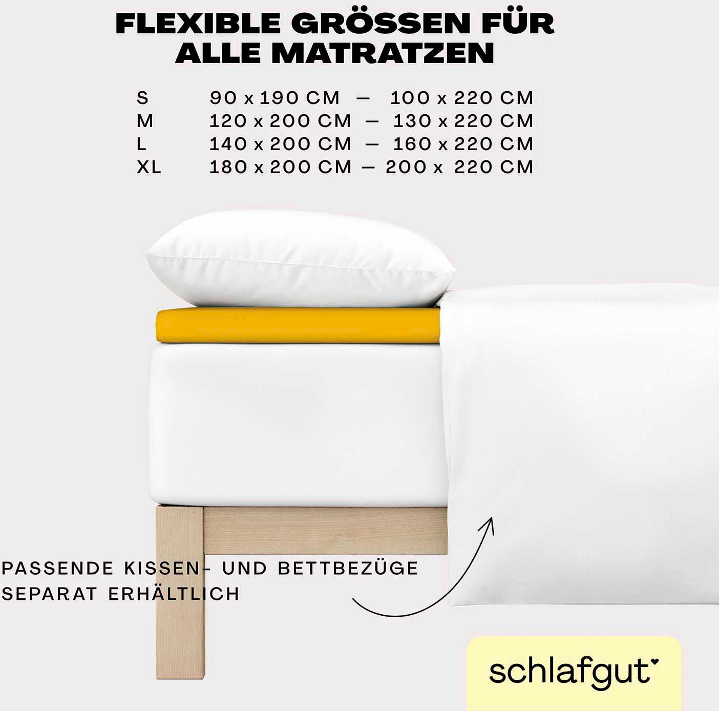 Schlafgut Spannbettlaken »EASY Jersey Elasthan Topper«, MADE IN GREEN by OEKO-TEX®