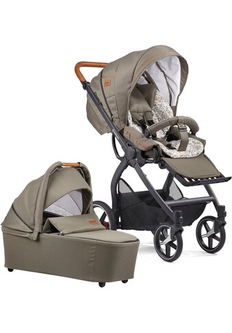 Kombi-Kinderwagen »FX4 Soft+ mit Aufsatz Classic schwarz/tabak, khaki«