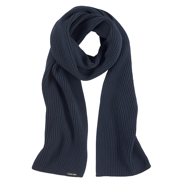 Calvin Klein Schal »CLASSIC COTTON RIB KNIT SCARF«, mit Markenlabel online  bestellen | BAUR