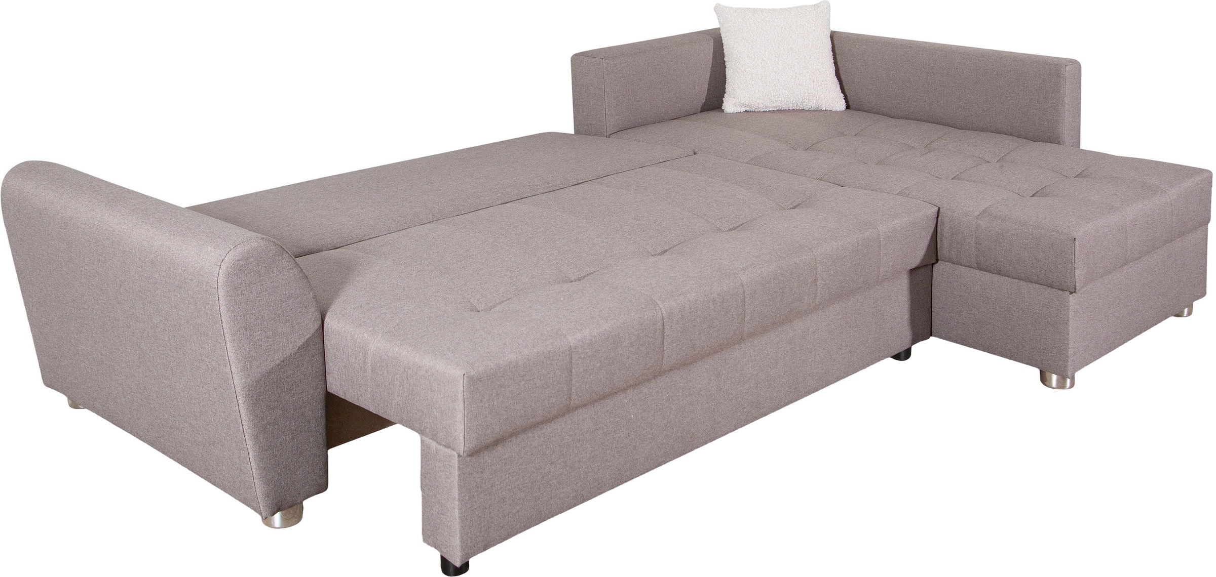 COLLECTION AB Ecksofa, Ecksofa,Bettfunktion,Bettkasten,Bonnelfederkern, Rückenkissen