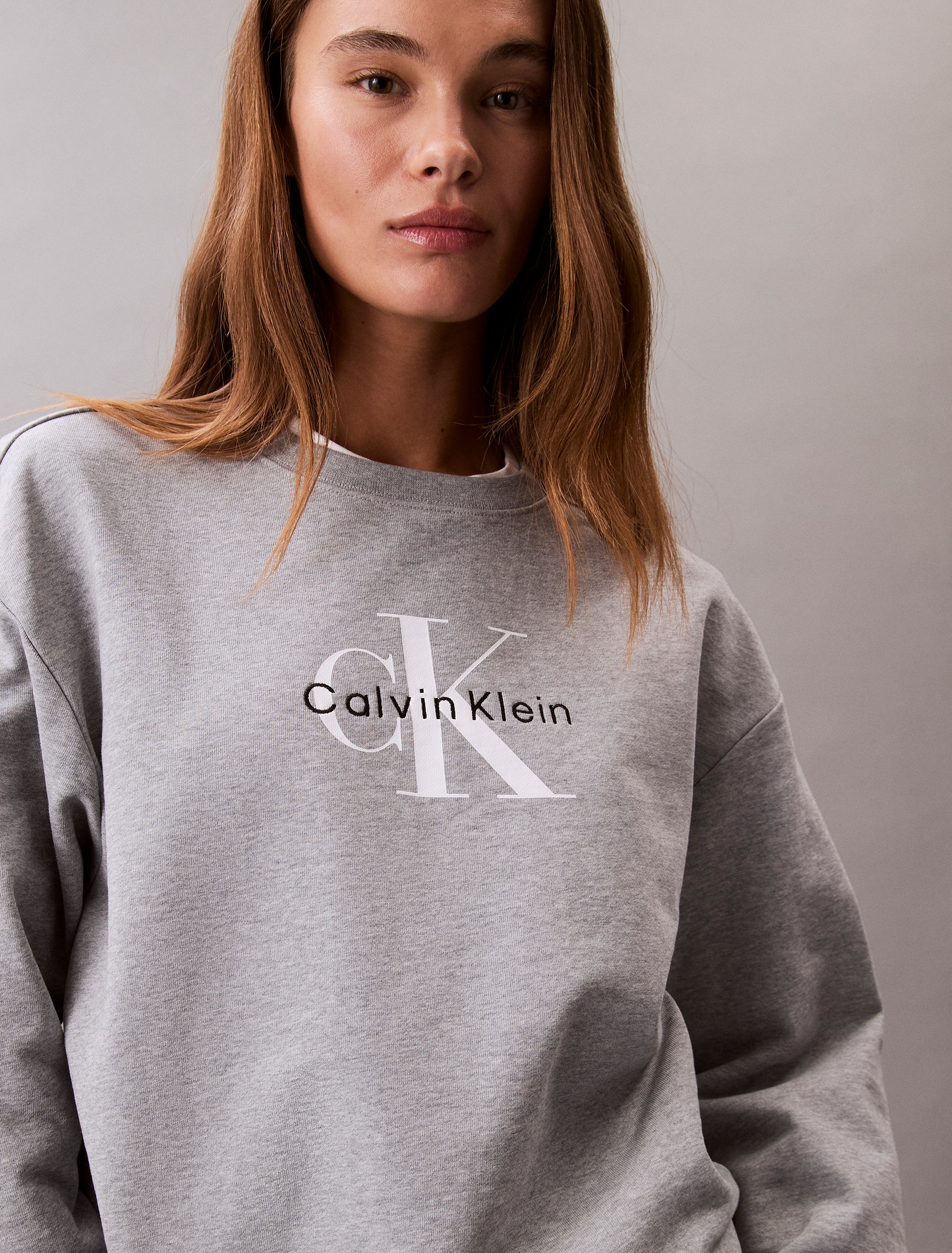 Thumbnail - Calvin Klein Jeans Sweatshirt "LS MNLG FRNCH TRRY R", Mit Rundhalsausschnitt
