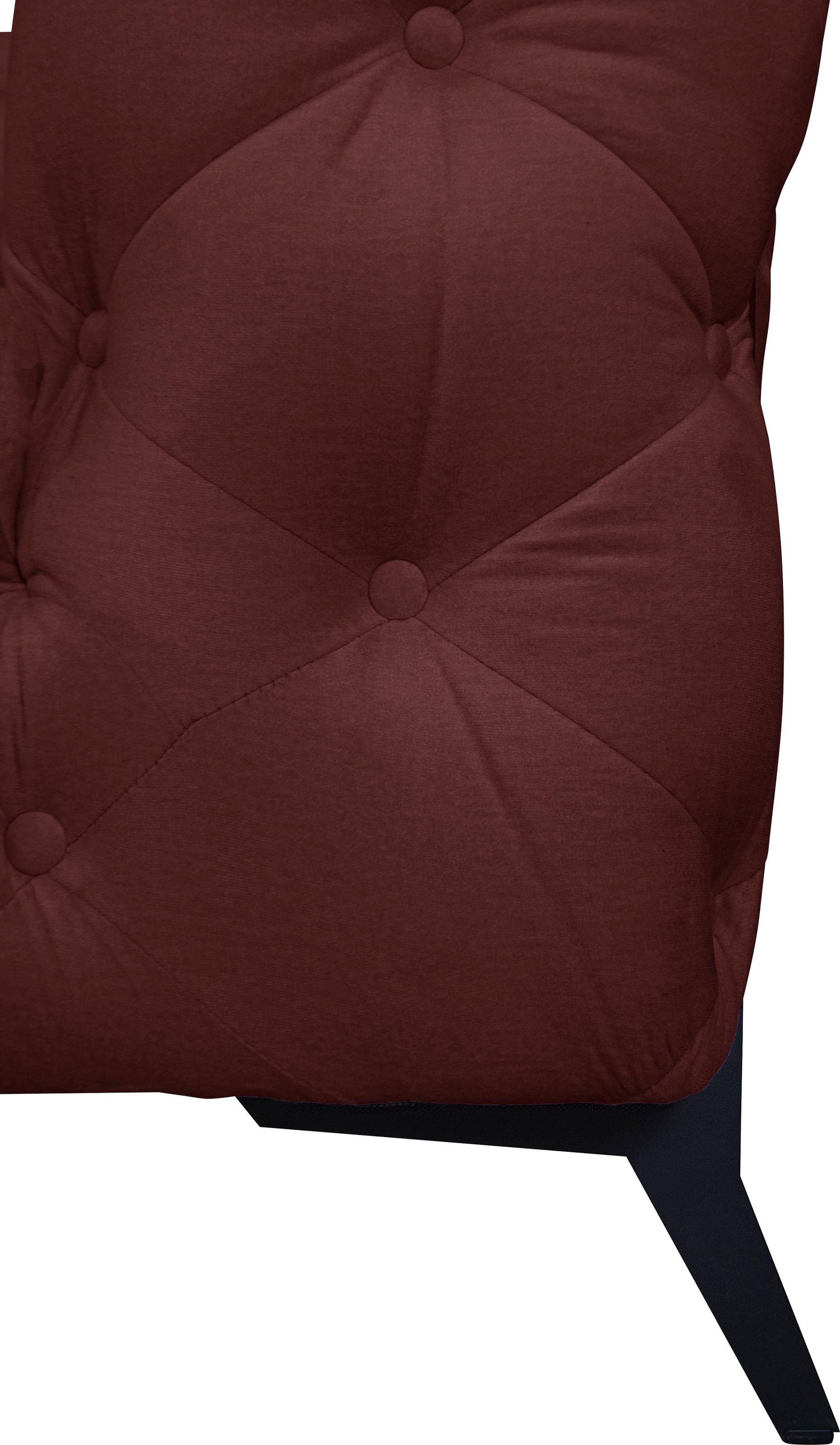 Home affaire Chesterfield-Sofa »Amaury L-Form« Chesterfield-Optik,  Breite/Tiefe je 262 cm, Fußfarbe wählbar