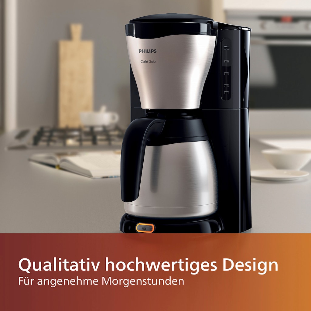 Philips Filterkaffeemaschine »HD7546/20«, 1,2 l Kaffeekanne, 1x4, mit Thermokanne, Tropfstopp und Abschaltfunktion