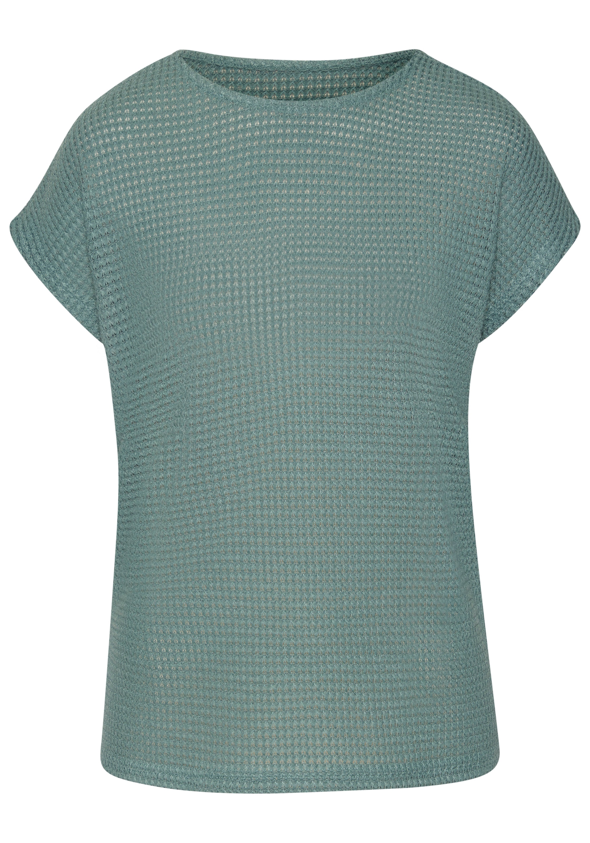 Vivance Kurzarmshirt »mit modischer Waffelstruktur«, (2er-Pack), aus bügelfreier Strickqualität