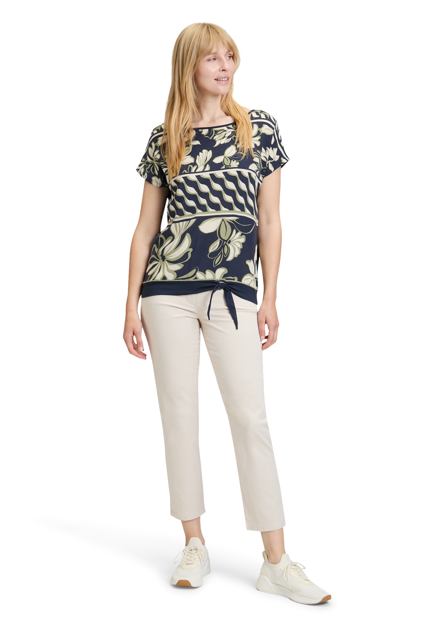 Betty Barclay Kurzarmshirt »Betty Barclay Basic Shirt mit Schleifenknoten«, (1 tlg.)