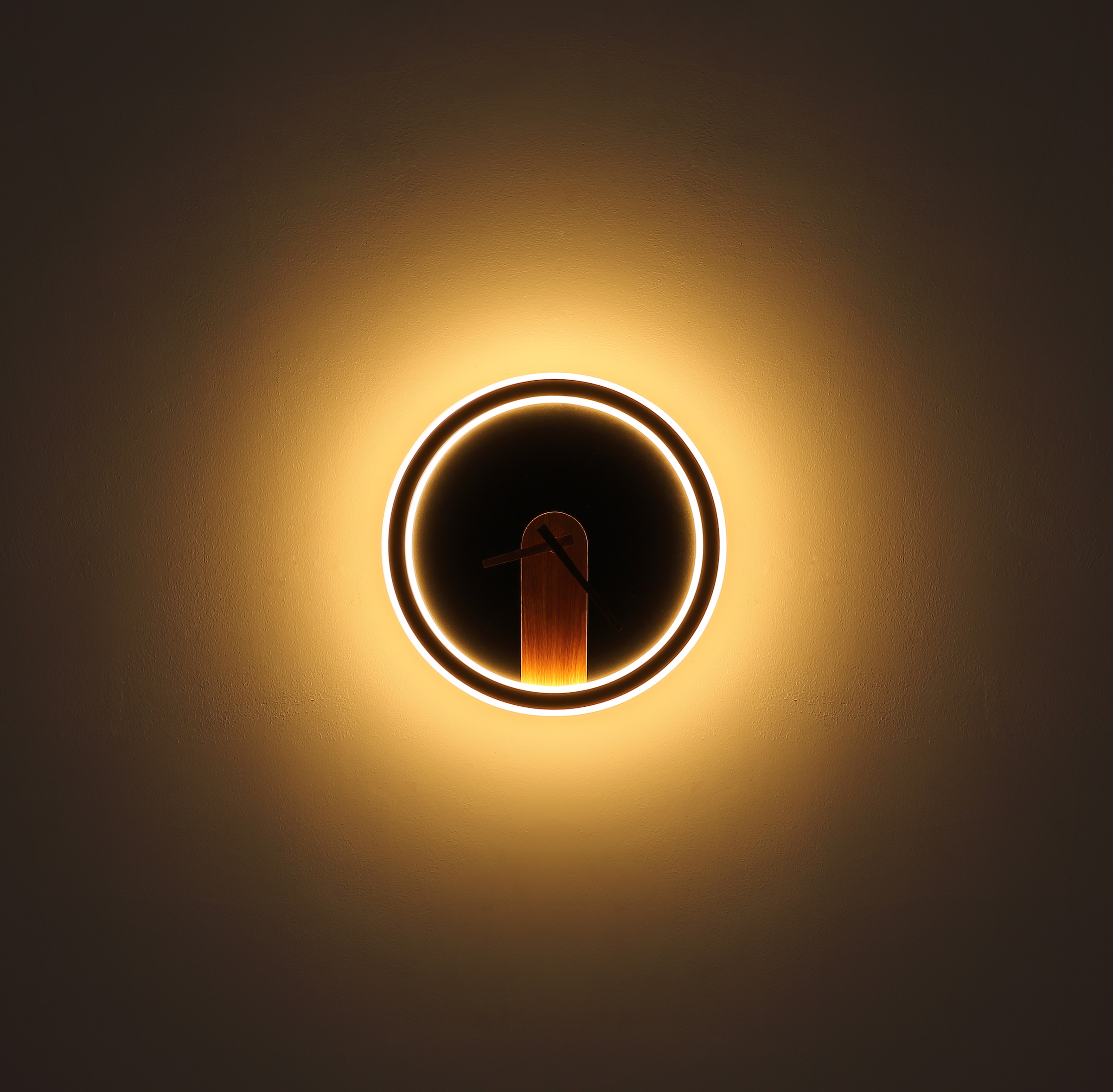 GLOBO LIGHTING Dekolicht »SUSSY« LED-Modul 1 Stk. Warmweiß LED Wanduhr für Küche & Wohnzimmer