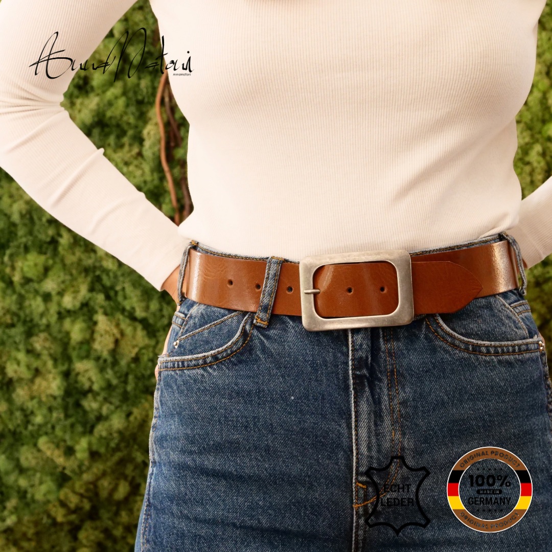 AnnaMatoni Ledergürtel "AnnaMatoni Ledergürtel Blu Ledergürtel Blu" günstig online kaufen