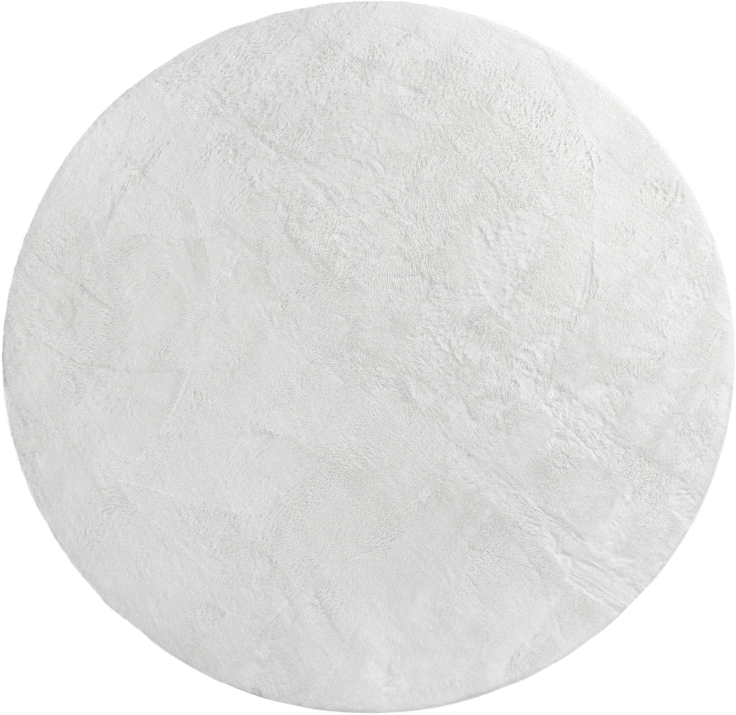 Paco Home Fellteppich "Kunstfell Soft 380" rund 14 mm Höhe Langflor, Kusche günstig online kaufen