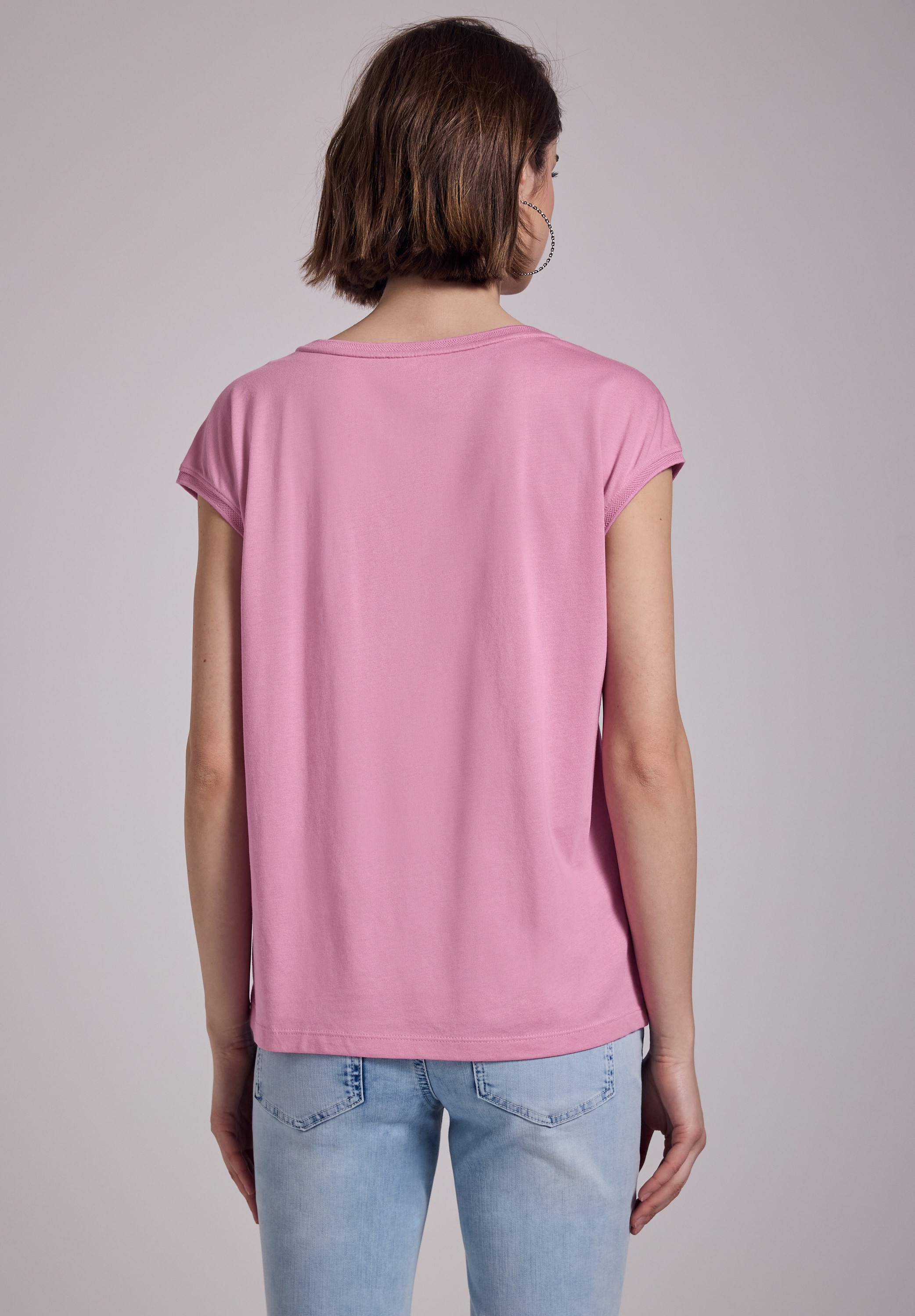 STREET ONE STUDIO T-Shirt, mit U-Boot-Ausschnitt