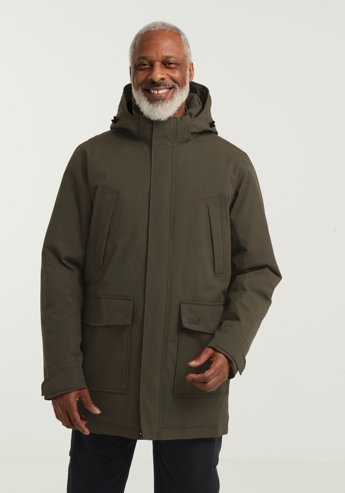 Jack Wolfskin Funktionsparka "CANYON SHIELD PARKA M" mit Kapuze Winterparka, wasserdicht, warm