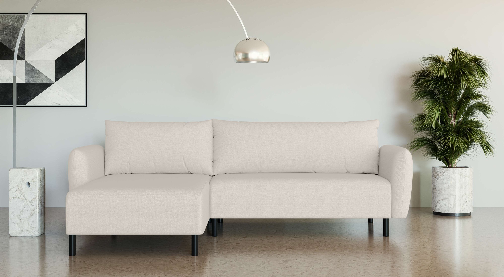 Home affaire Ecksofa "Glandine" L-Form