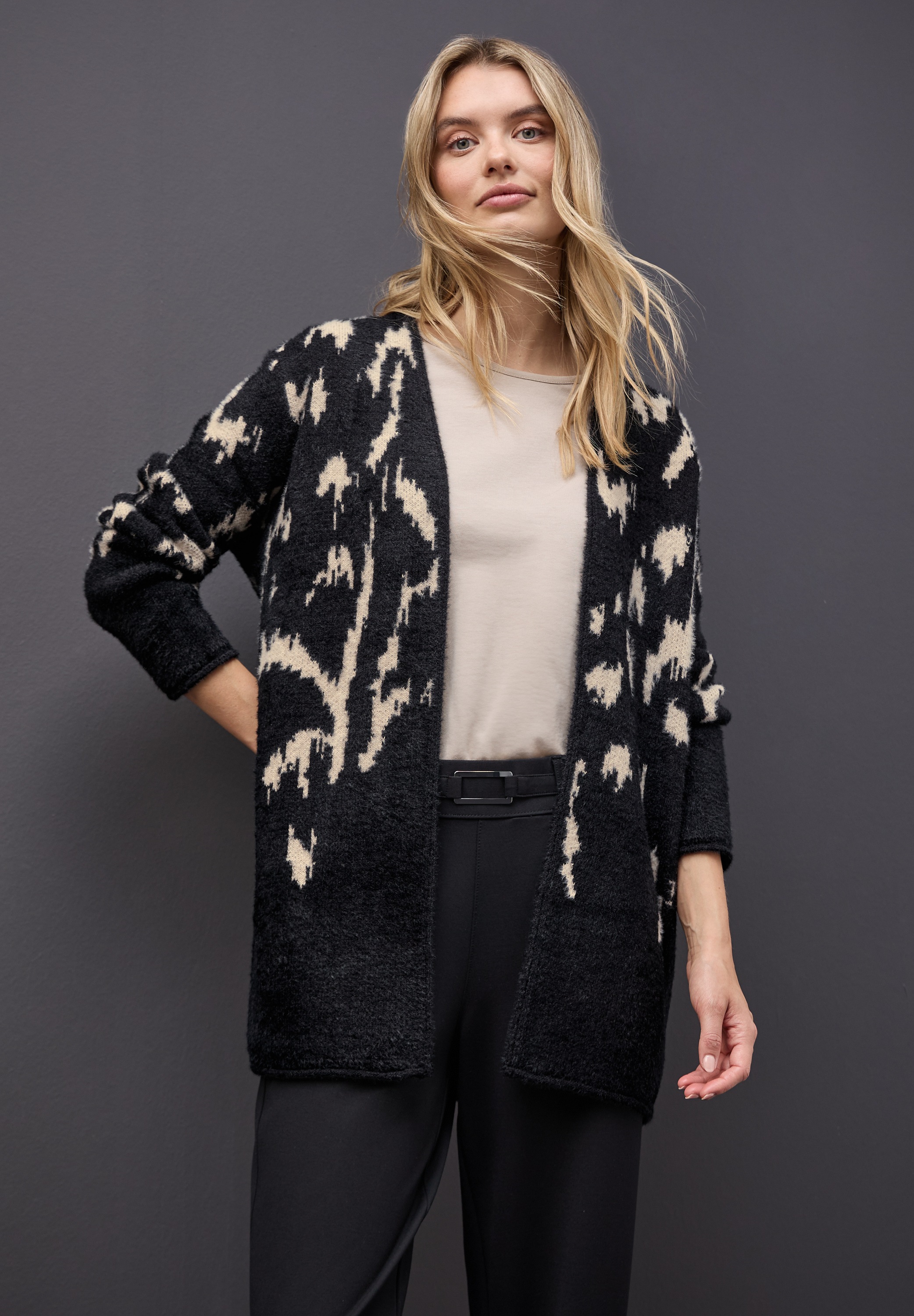 STREET ONE Cardigan mit Jacquardmuster günstig online kaufen