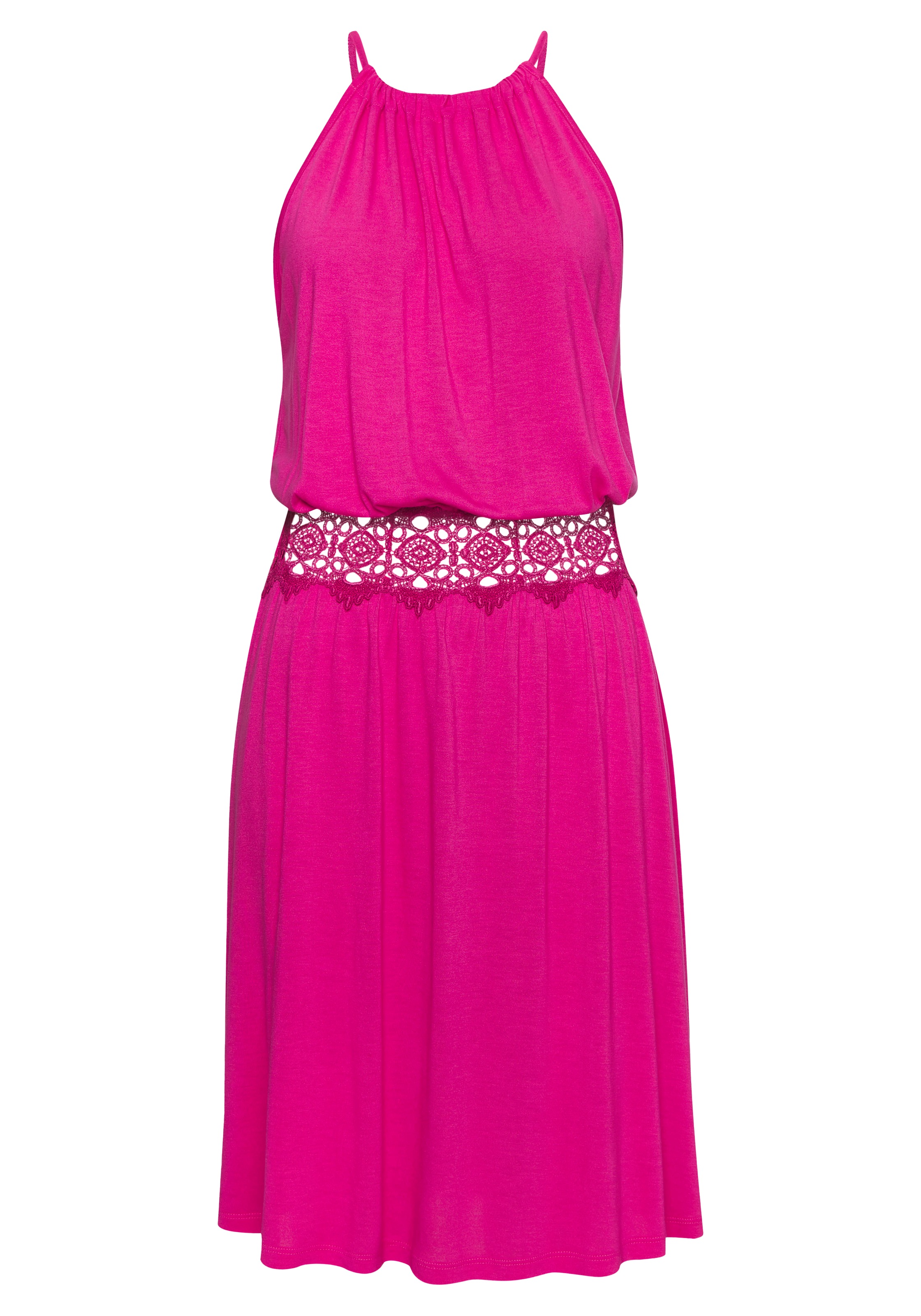 Vivance Sommerkleid, mit Häkeleinsatz in der Taille, elegantes Sommerkleid günstig online kaufen