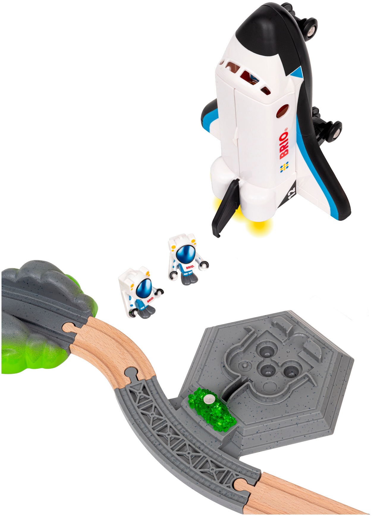 BRIO® Spielwelt »BRIO® WORLD, Weltraum Deluxe Zugset (36157)« mit Licht und Sound