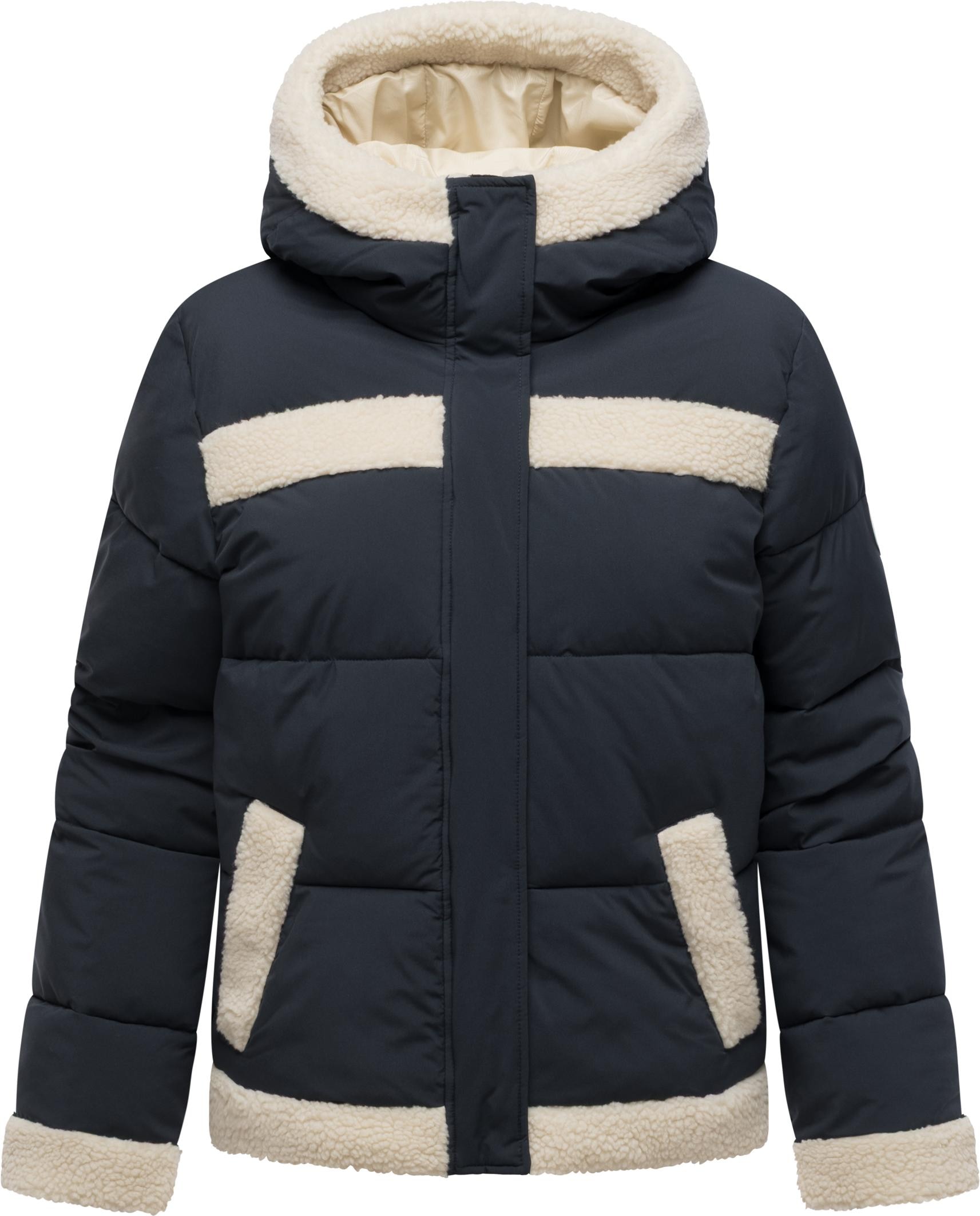 Ragwear Winterjacke "Editah YOUMODO" mit Kapuze warme modische Jacke mit Plüsch-Details