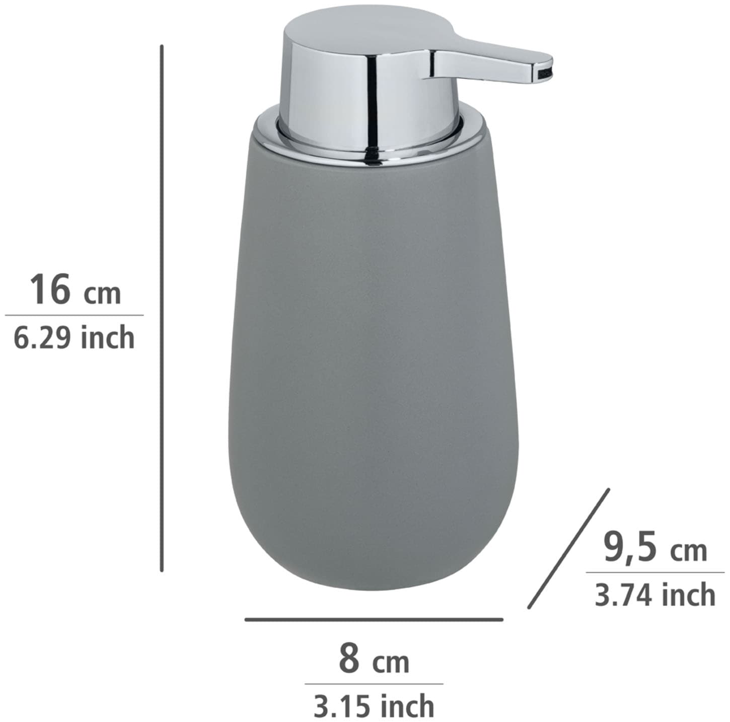 WENKO Badaccessoire-Set »Badi« bestehend aus Seifenspender und Zahnputzbecher, Keramik