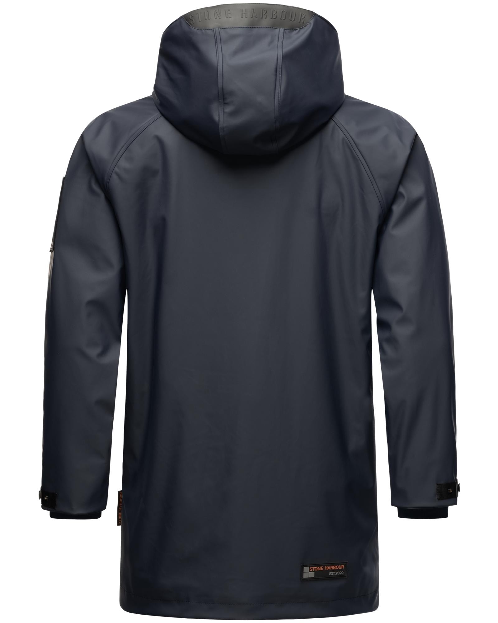 Stone Harbour Regenjacke »Rihaa«, mit Kapuze, Gummierter Regenparka mit Fleece-Innenfutter