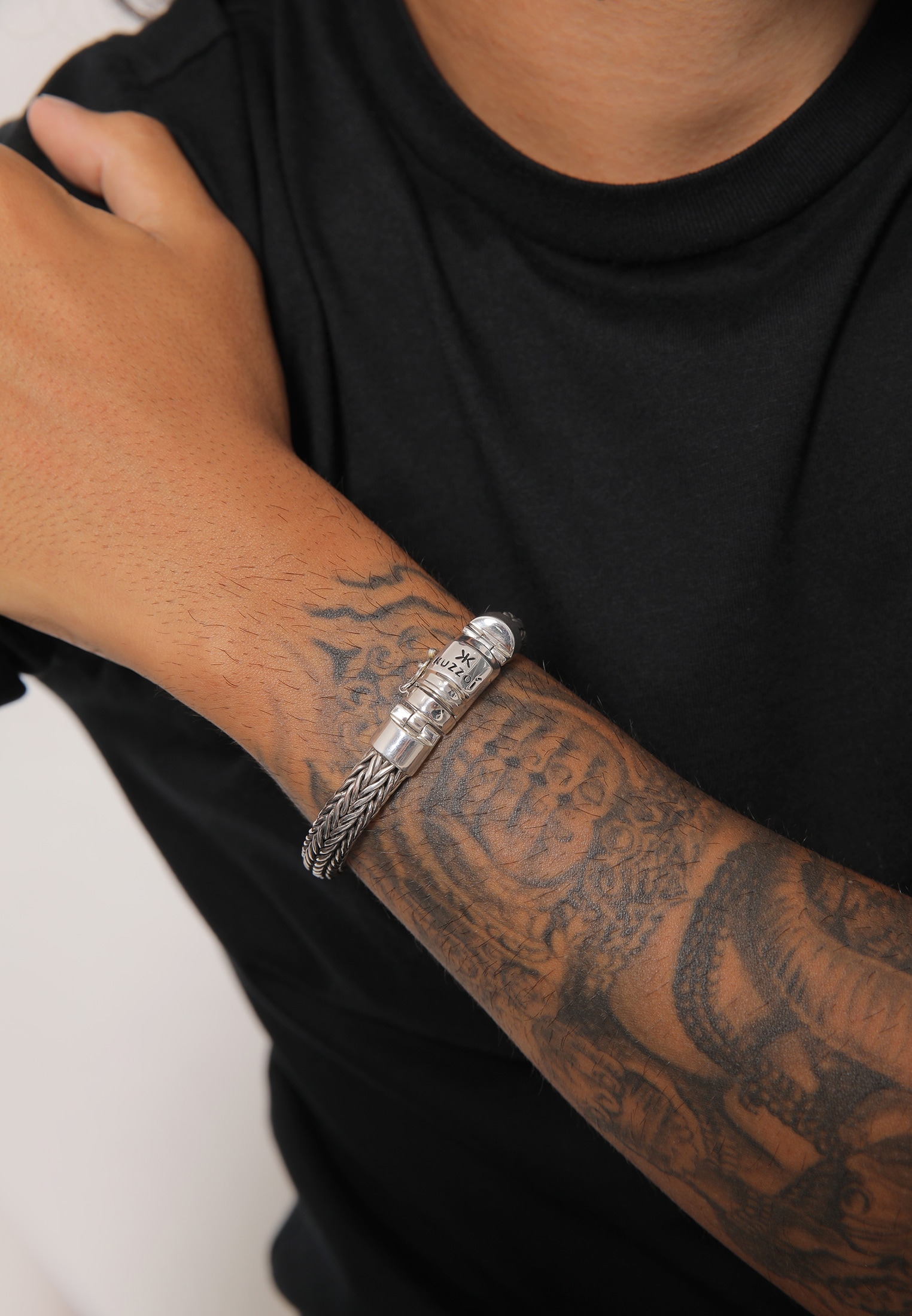 Armband Kastenverschluss bestellen | Silber« »Herren BAUR Kuzzoi ▷ Zopfglieder 925er