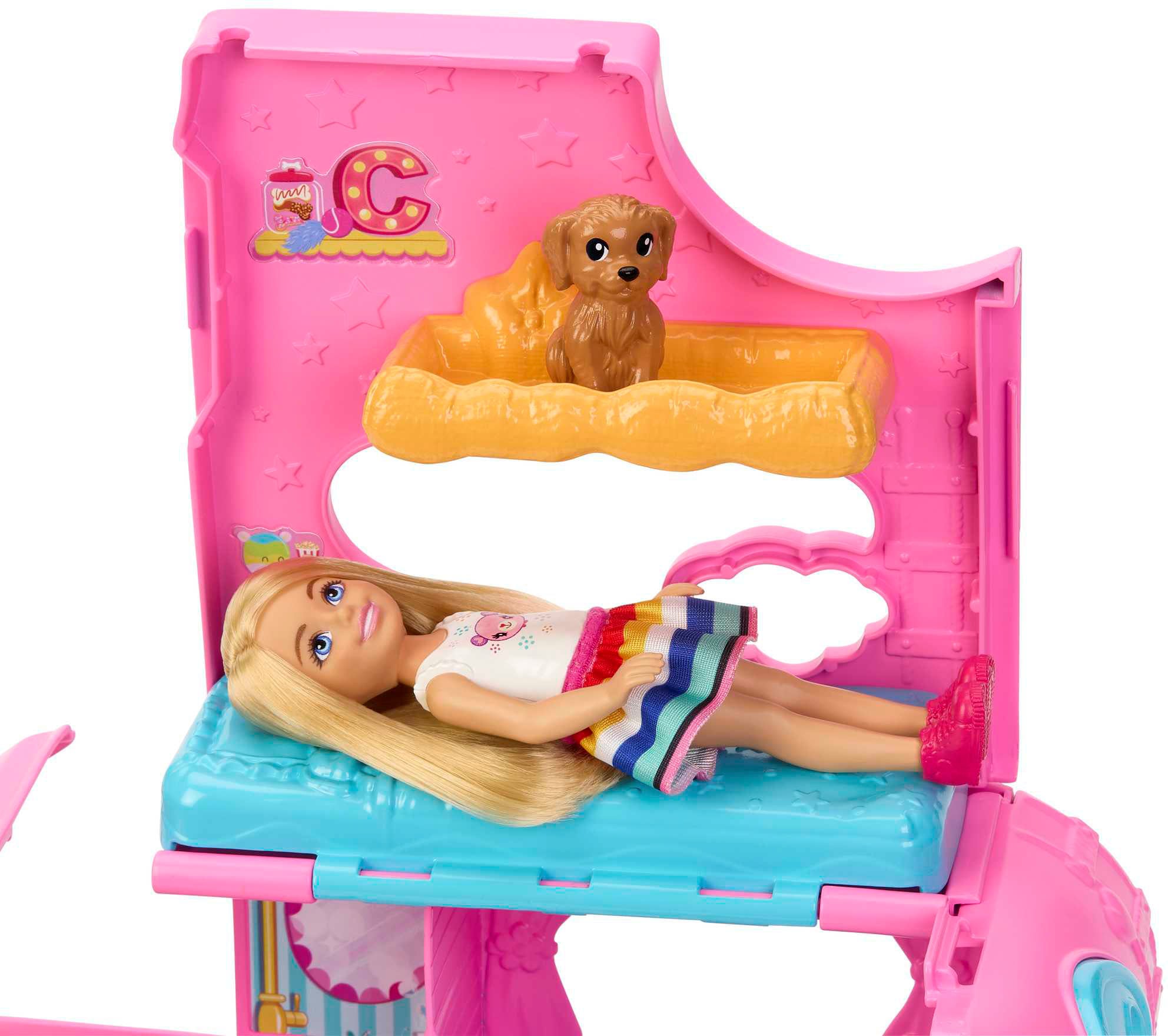 Barbie Puppen Fahrzeug »Chelsea 2-in-1 Camper Spielset mit Puppe«