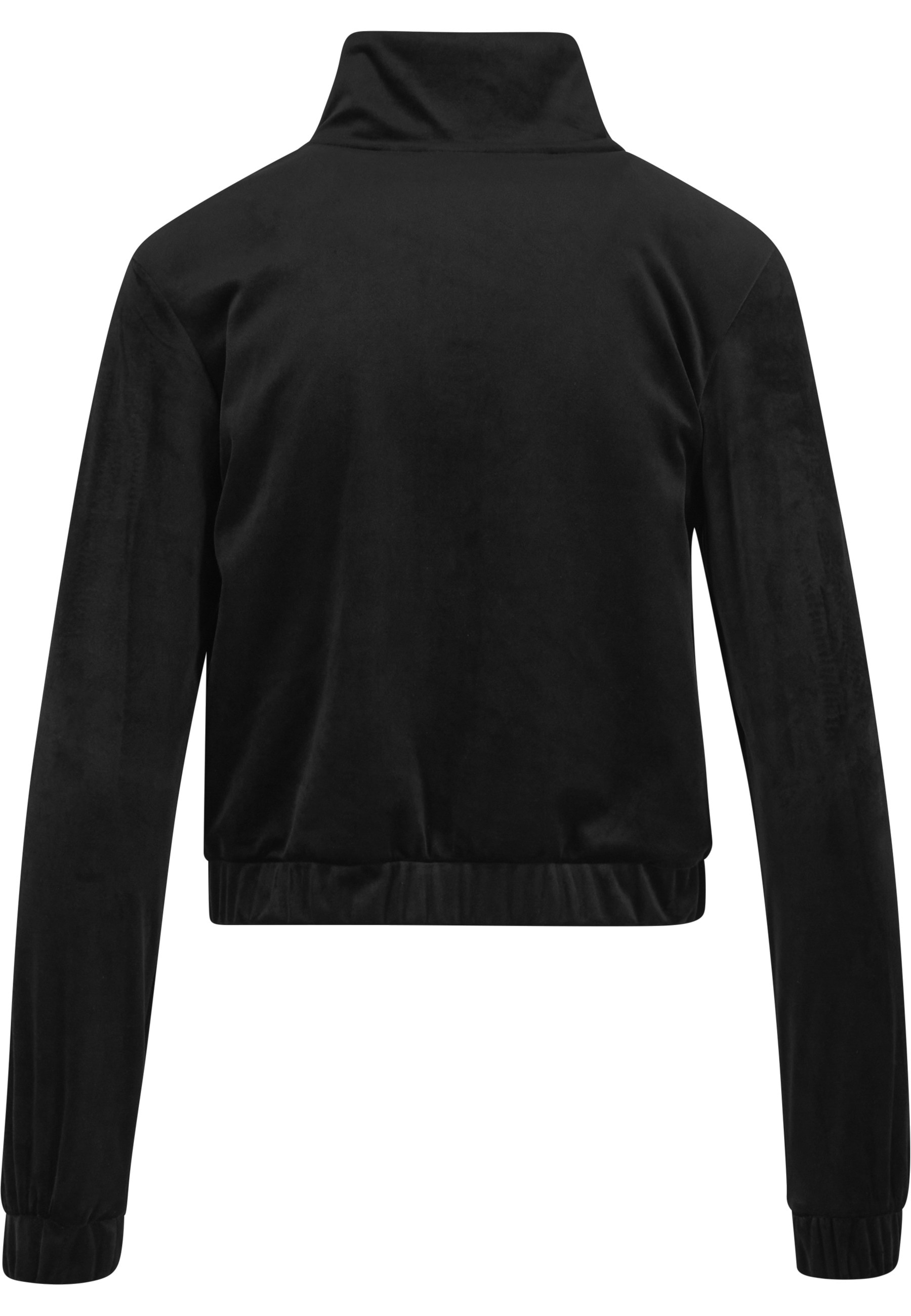 URBAN CLASSICS Allwetterjacke »Urban Classics Ladies Short Velvet Track Jacket« 1 Stk. tlg. ohne Kapuze