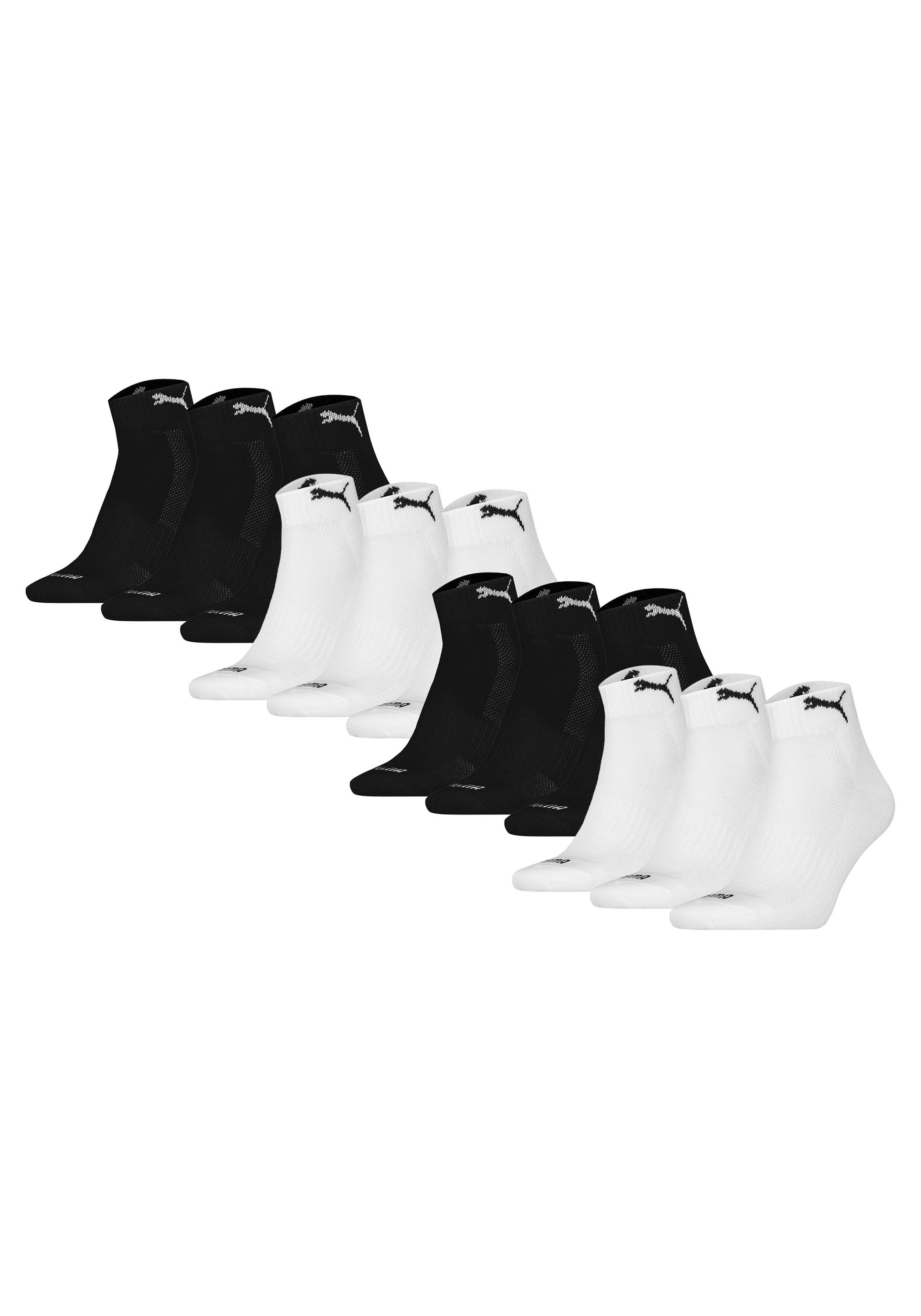 PUMA Kurzsocken "Socken Cushioned Quarter 12P 12er Pack" 12 Paar tlg.