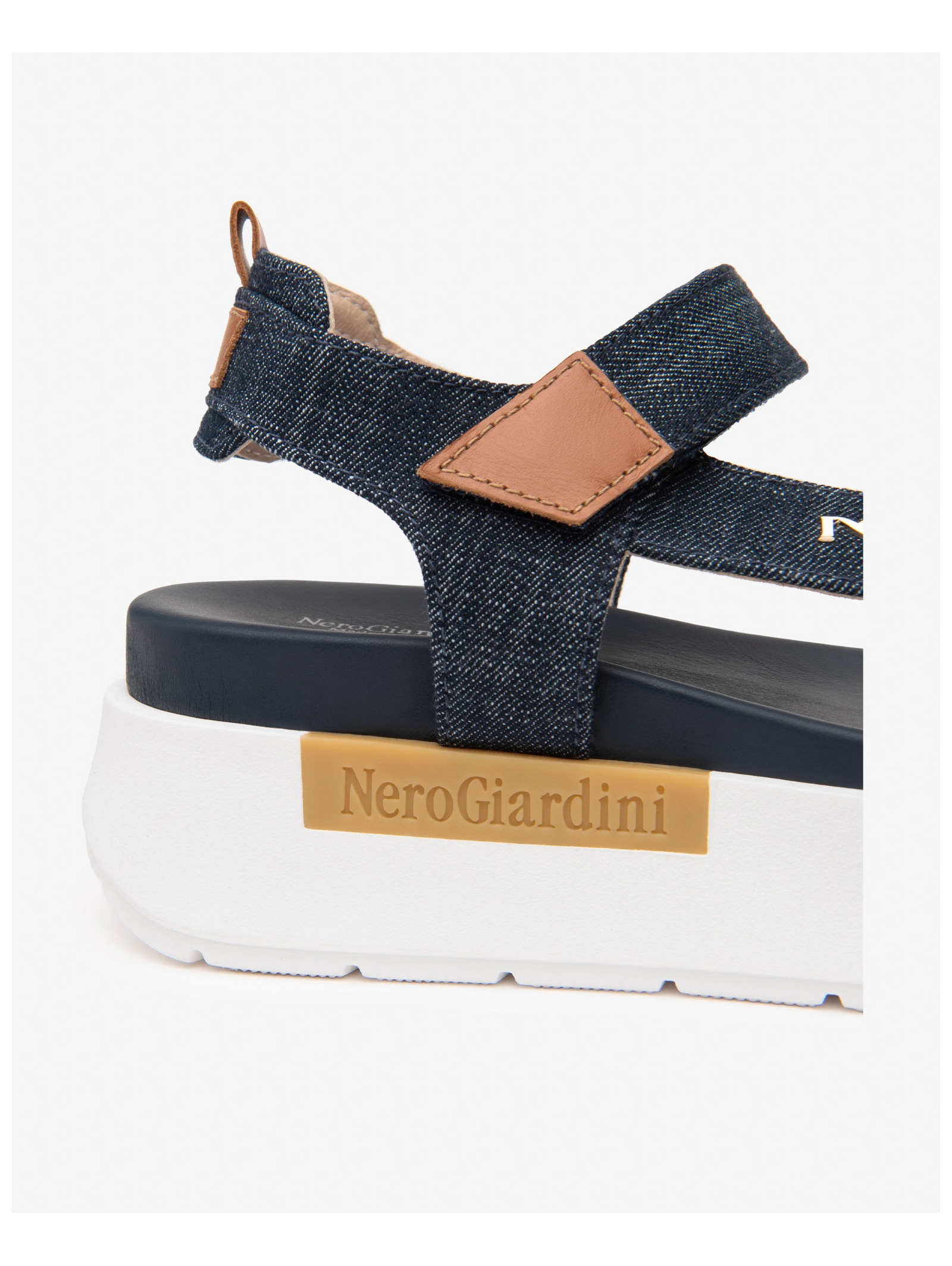 Nero Giardini Plateausandaletten »Nero Giardini Sandalen Lederimitat/Textil«