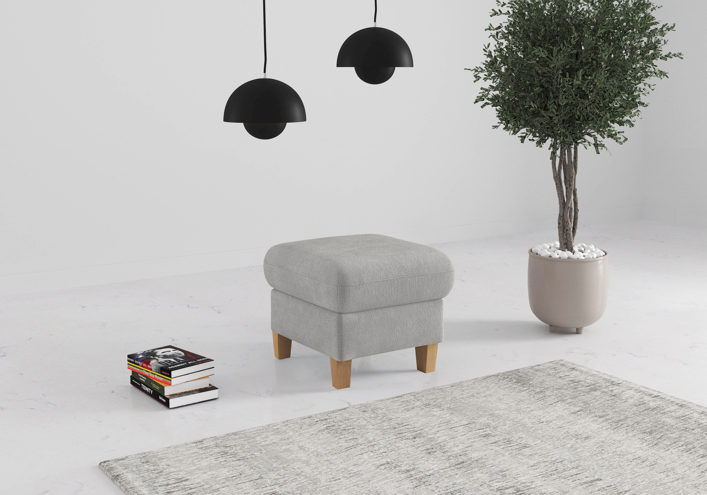 OTTO home Polsterhocker "Glendale" mit Stauraum