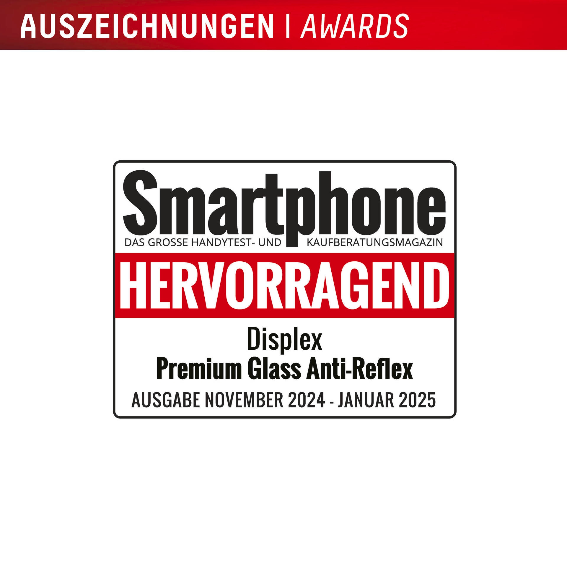 Displex Displayschutzglas »Premium Glass Screen Protector Anti-Reflex«, für Apple iPhone 17 Pro, Displayschutzfolie, Schutzfolie, Bildschirmschutz, kratz- & stoßfest