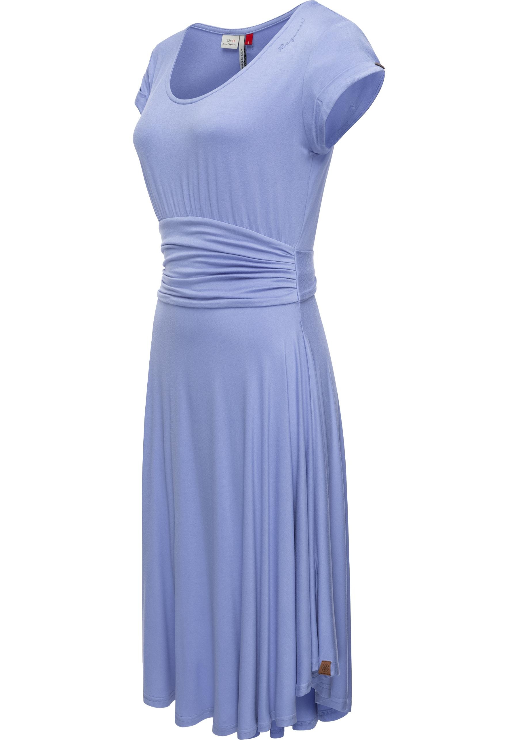 Ragwear Sommerkleid »Yvone Solid«, leichtes Jersey-Kleid mit Taillengürtel