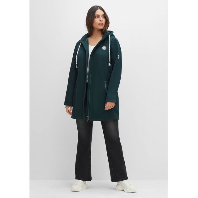 Sheego Softshelljacke »Große Größen«, mit Kapuze, mit weicher  Fleece-Innenseite für bestellen | BAUR