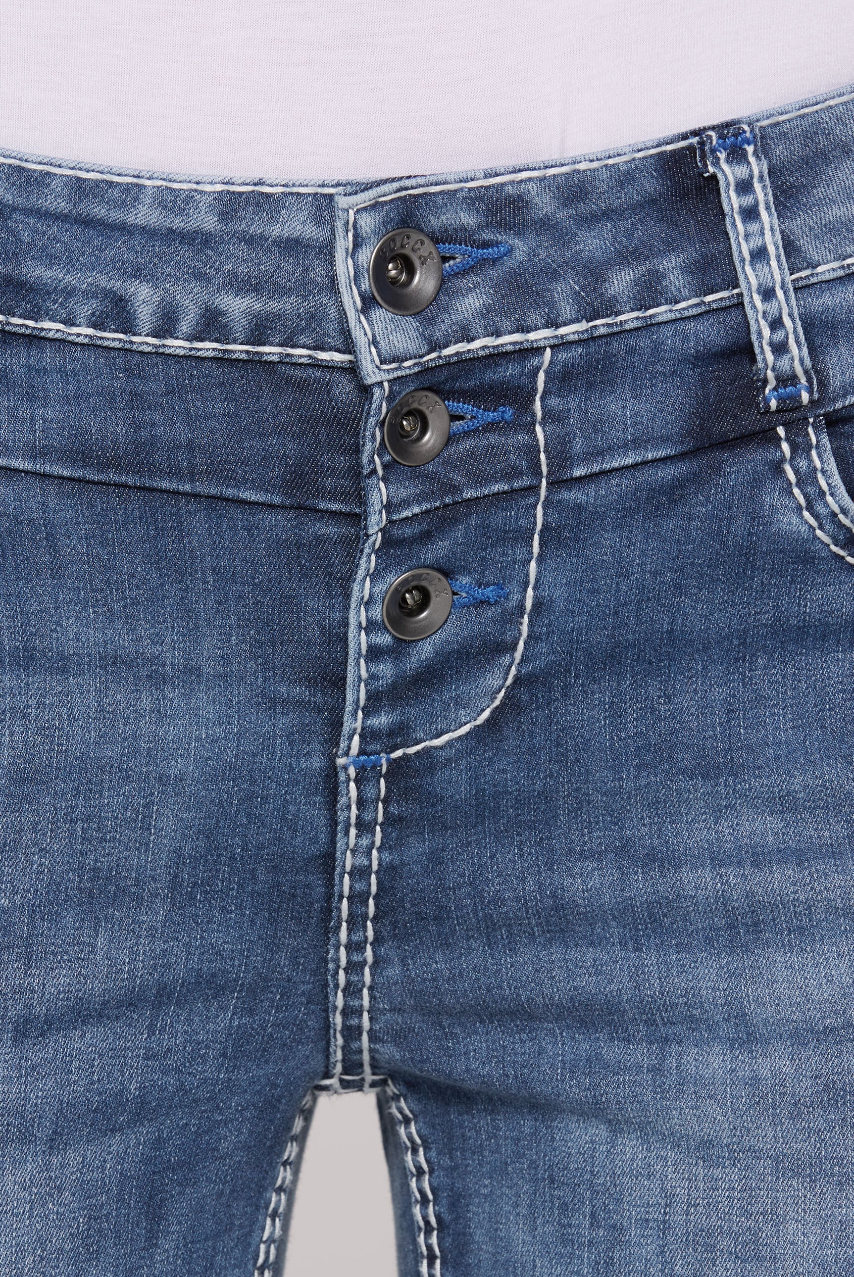 SOCCX Jeansshorts, mit normaler Leibhöhe