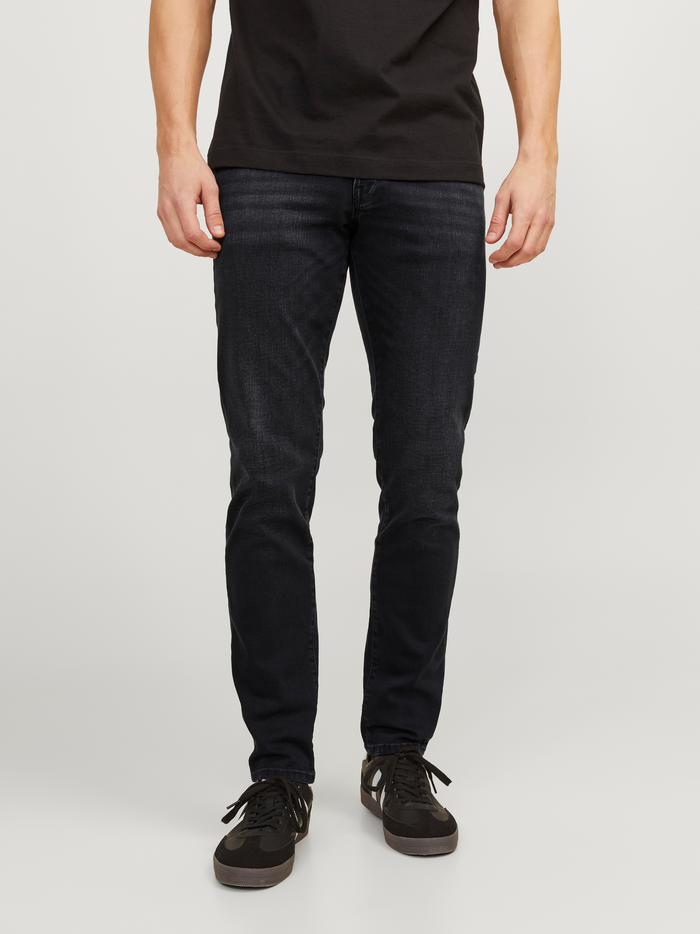 Jack & Jones Slim-fit-Jeans "JJIGLENN – Jeans mit Gürtelschlaufen und Used- günstig online kaufen